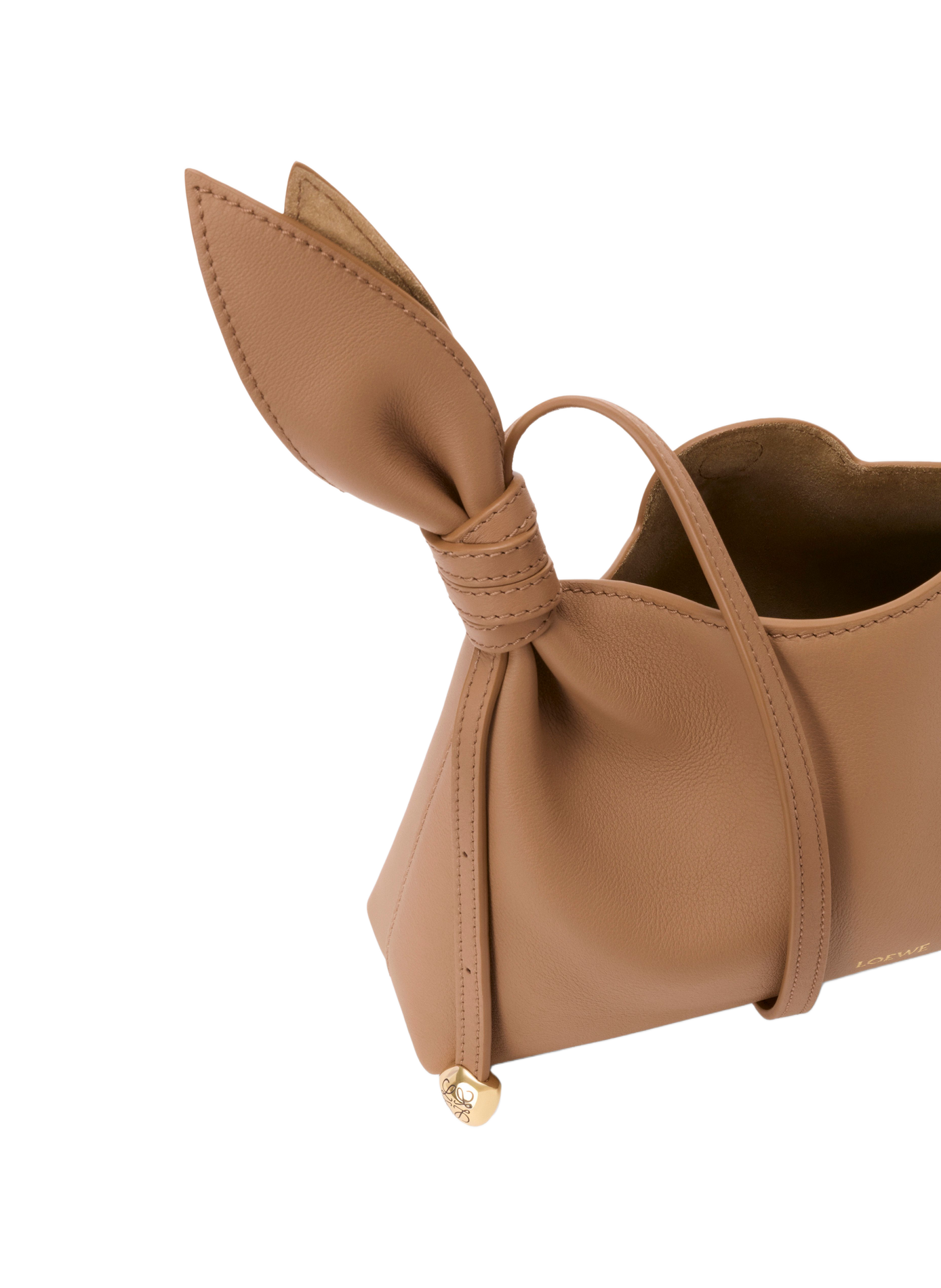 Scarf leather shoulder bag LOEWE Brown