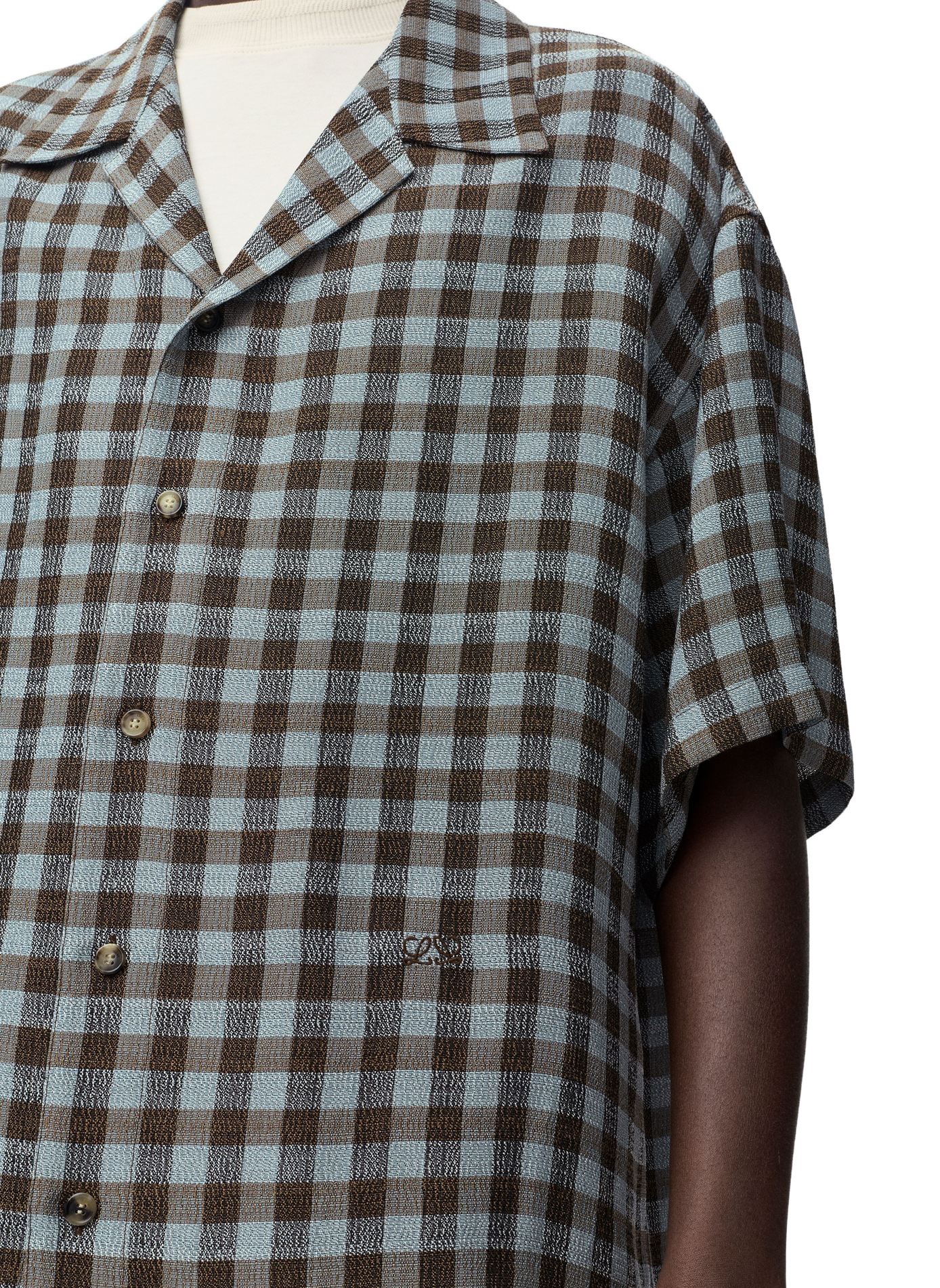 Camisa de cuadros de manga corta LOEWE Multicolor