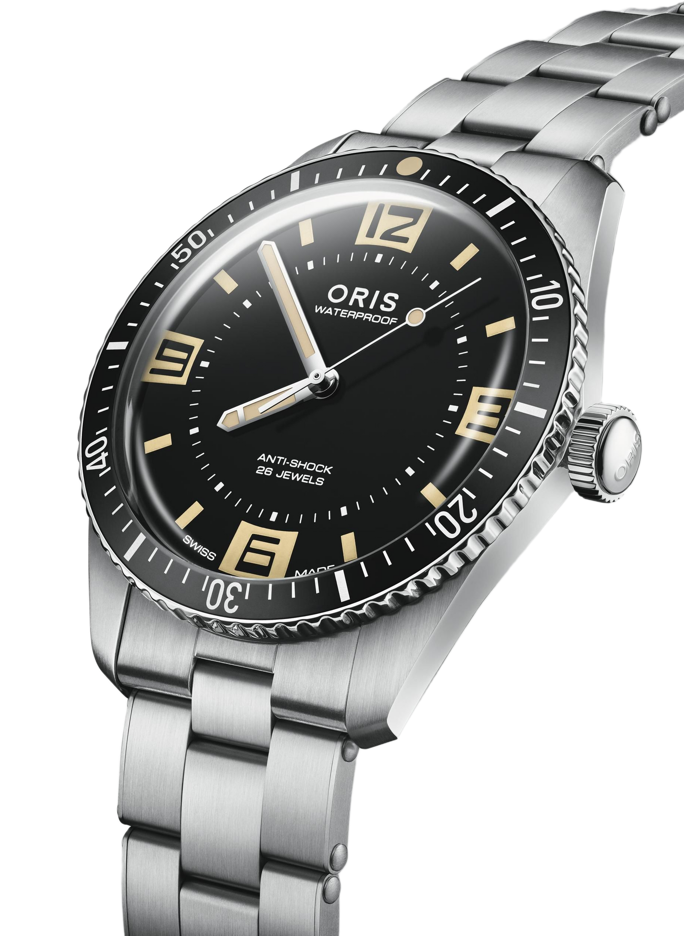 Montre automatique Oris Divers Sixty-Five 60th Anniversary Edition en acier inoxydable ORIS Noir