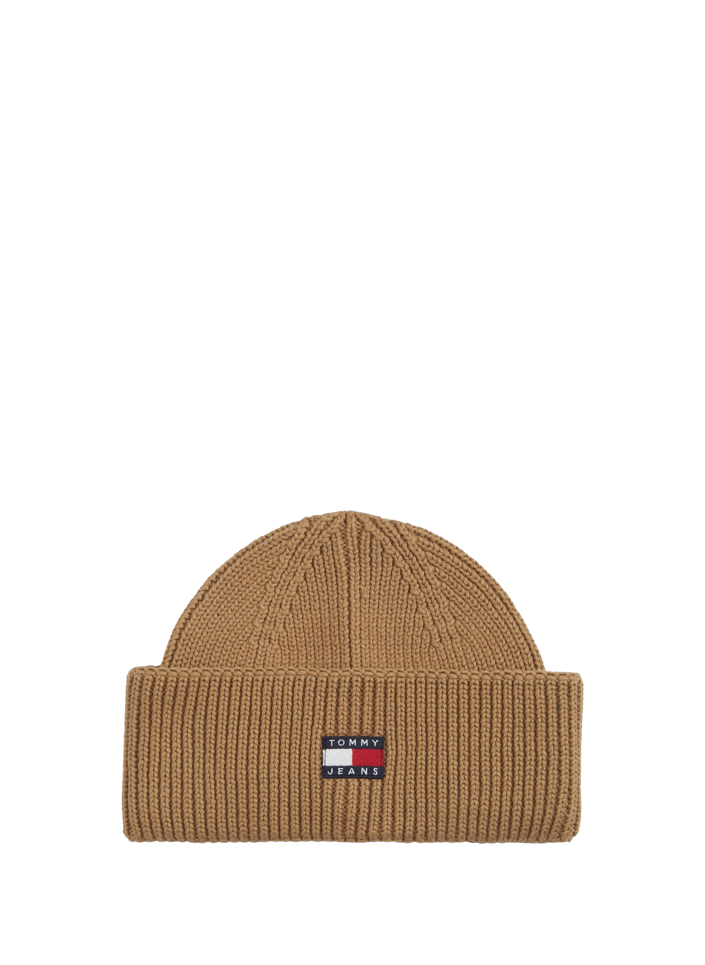 Short ribbed Heritage beanie with logo TOMMY HILFIGER Khaki
