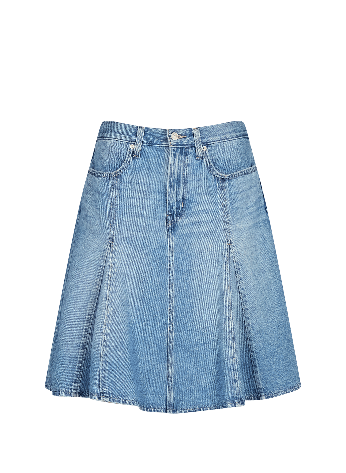 Flared cotton-blend skirt LEVI'S Blue