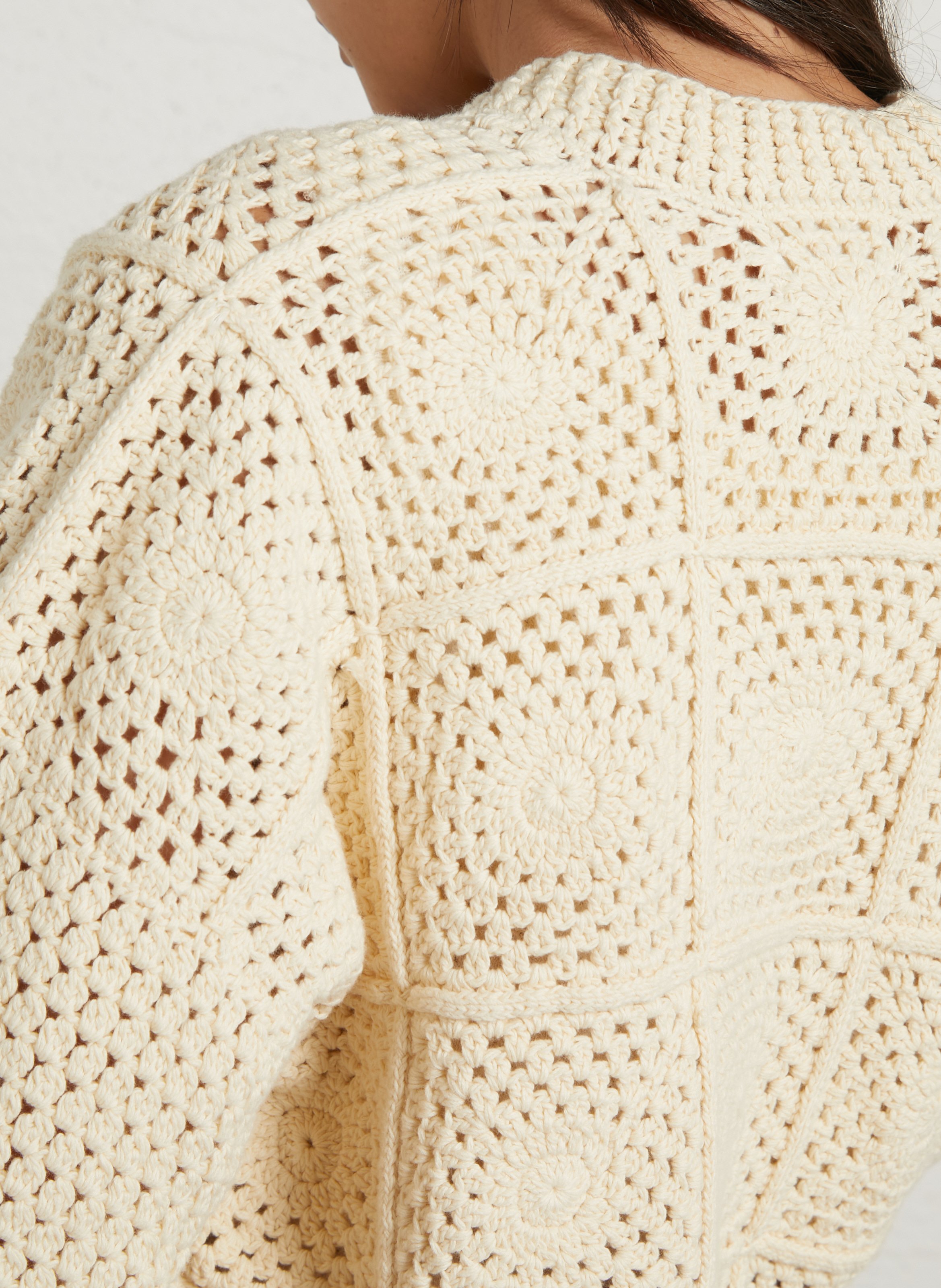 Gilet en crochet pampa MAISON 123 Beige