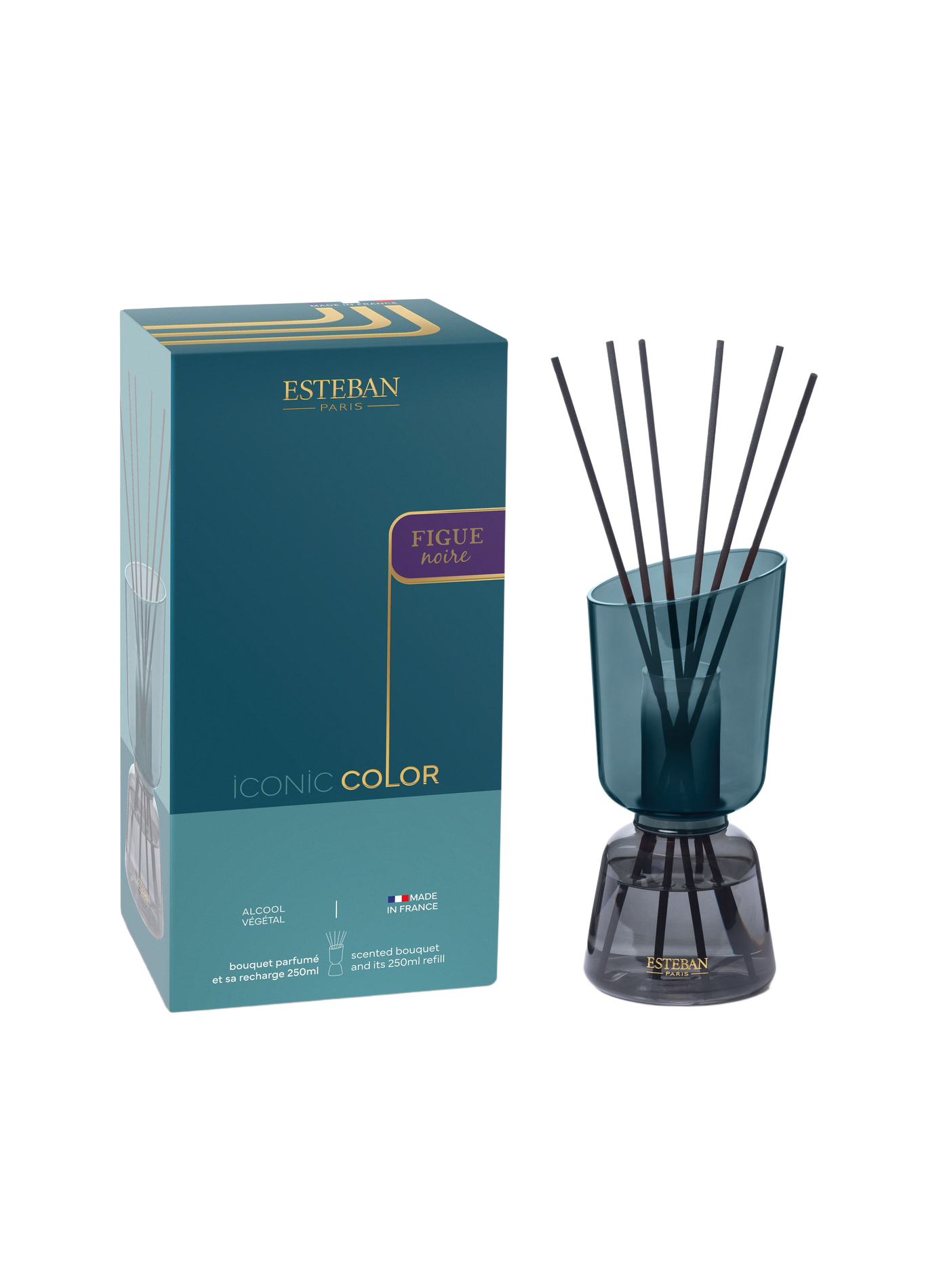 Refillable Ellipse Fragrance Bouquet Black Fig 250 ml ESTEBAN Purple
