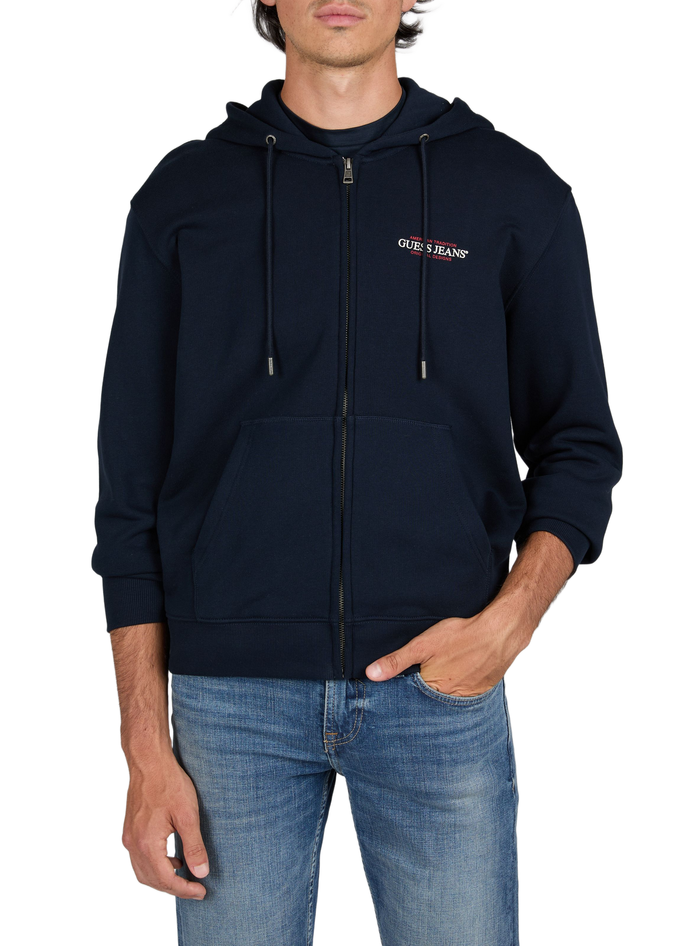 Gerader Hoodie GUESS Blau