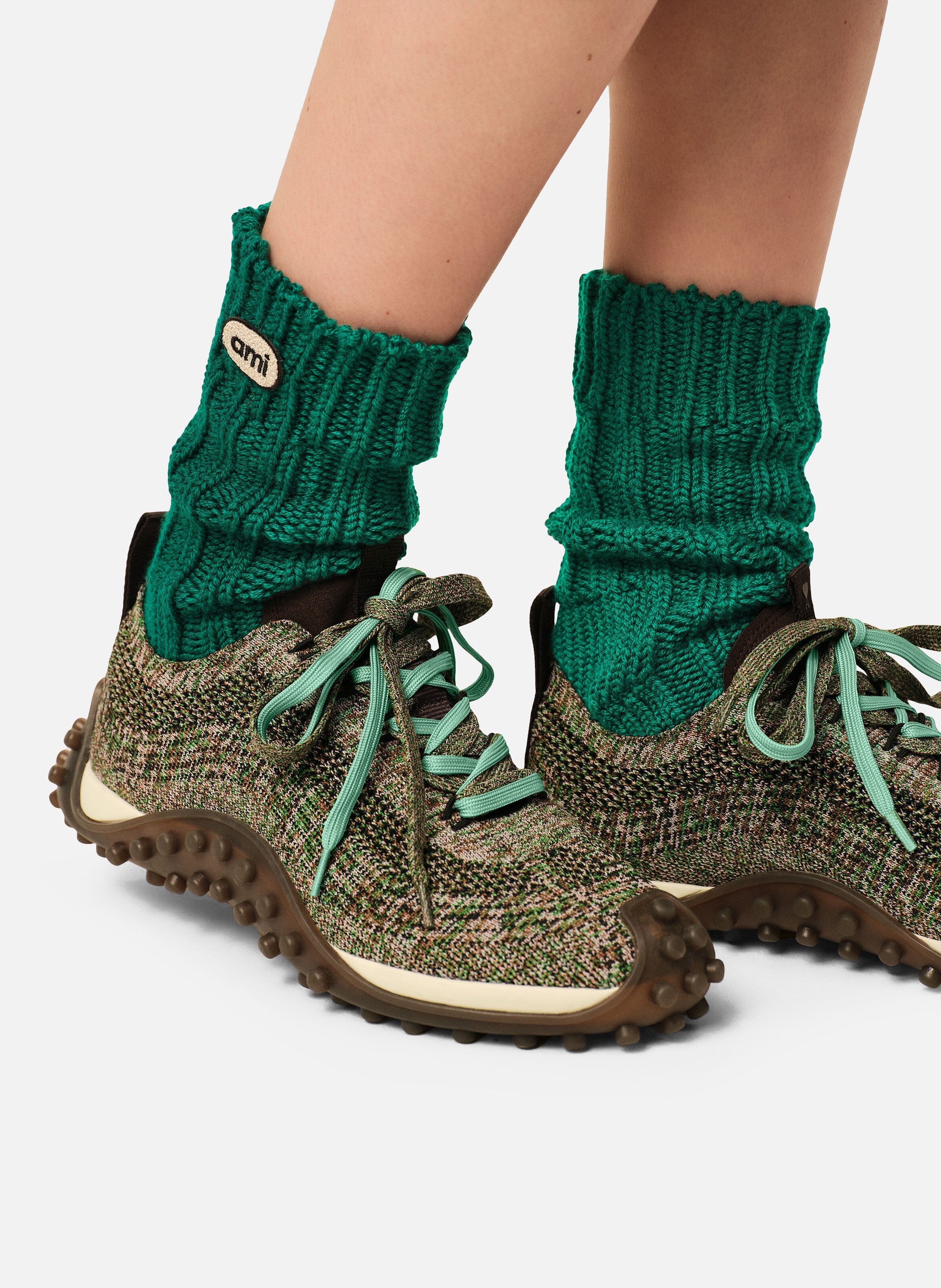 Sneakers mirage unisexe en maille AMI PARIS Multicolore