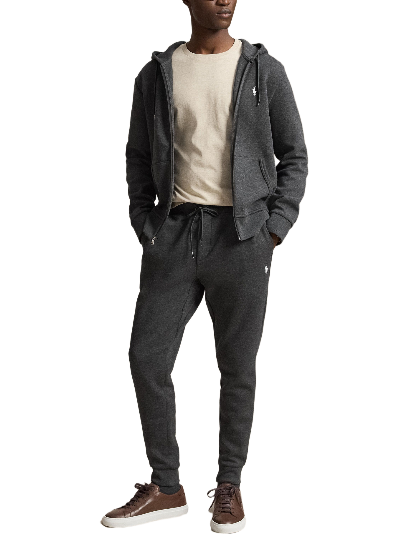 Hoodie avec fermeture à glissière POLO RALPH LAUREN Gris