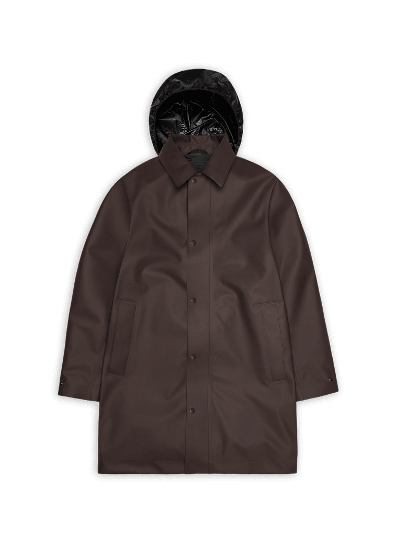 Parka à capuche RAINS Marron