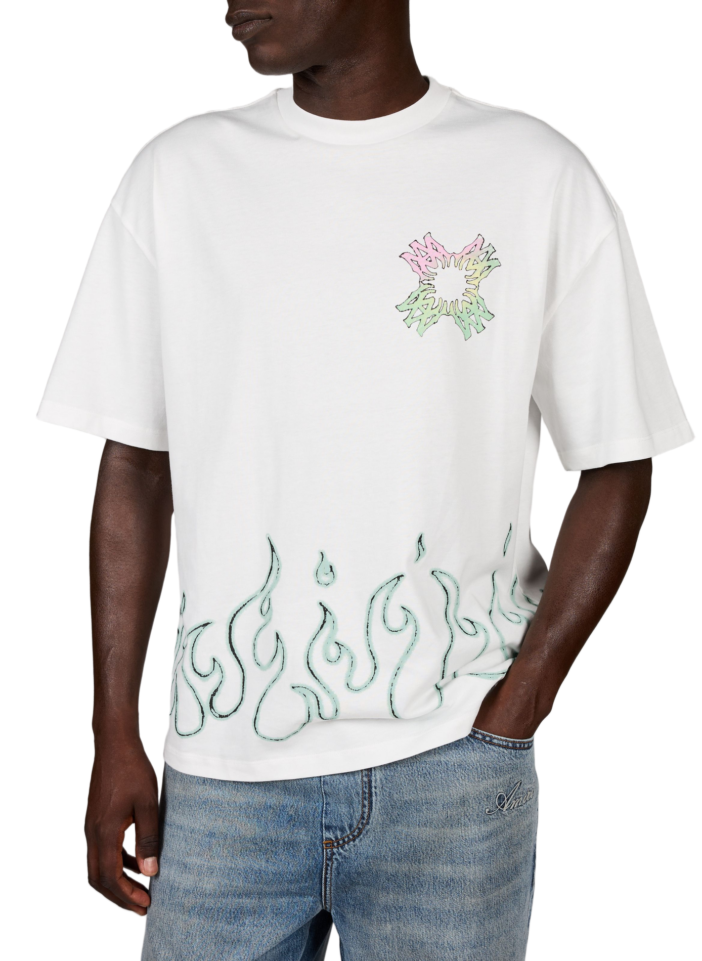 Printed T-shirt AMIRI White
