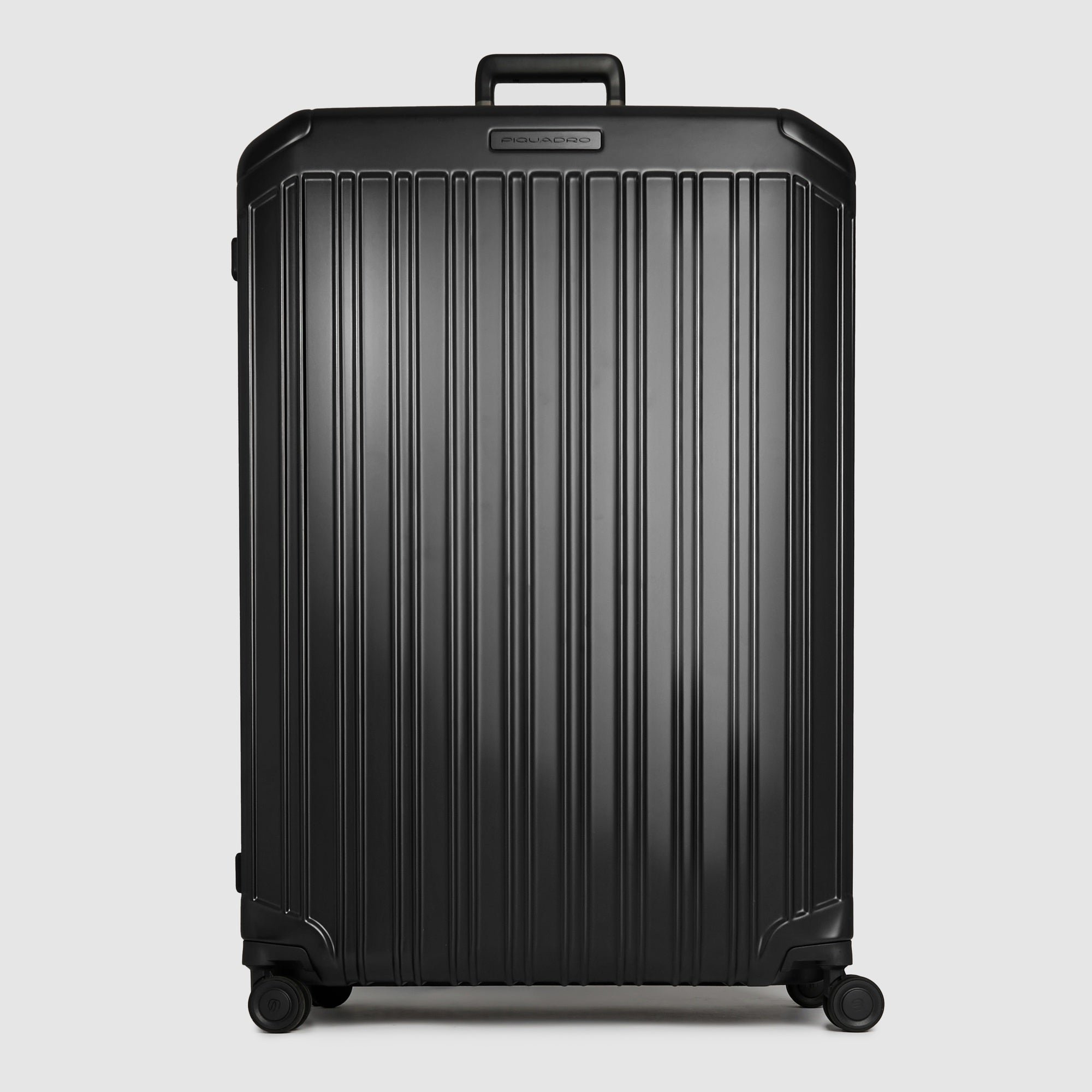 Koffer met 4 extra grote wielen PIQUADRO Zwart