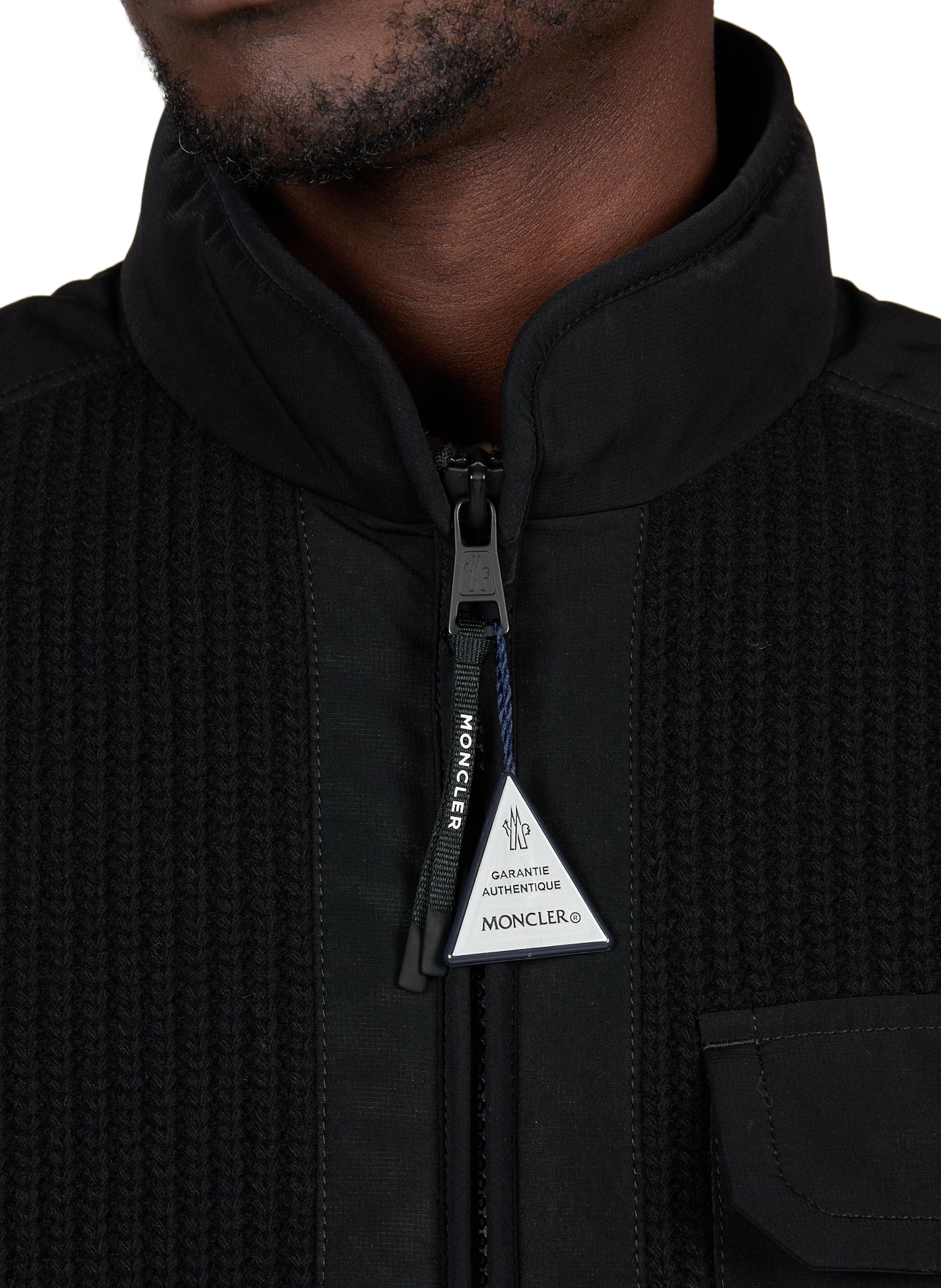 Sleeveless two-tone jacket Lenevra MONCLER Black