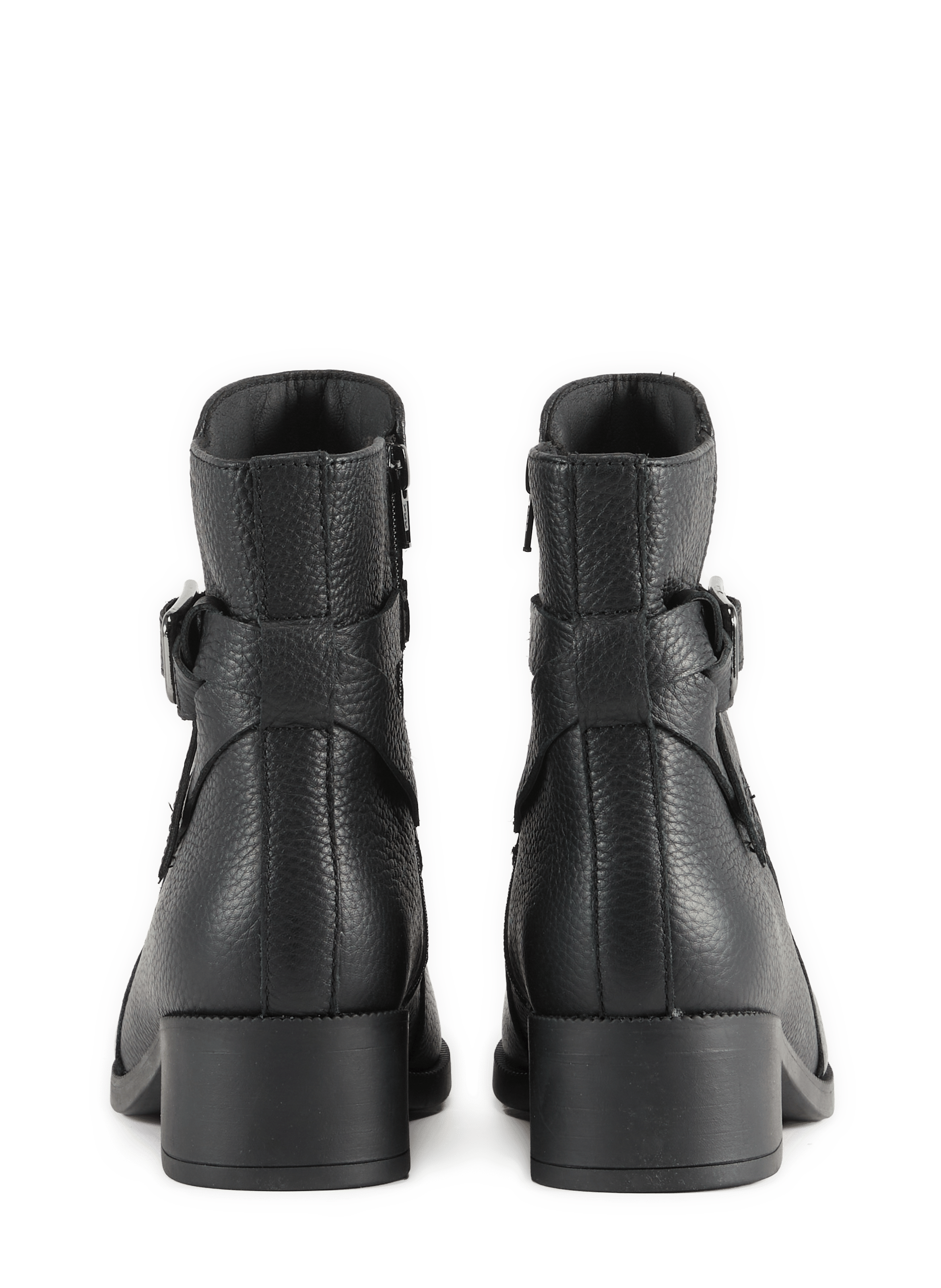 Leather ankle boots GEOX Black