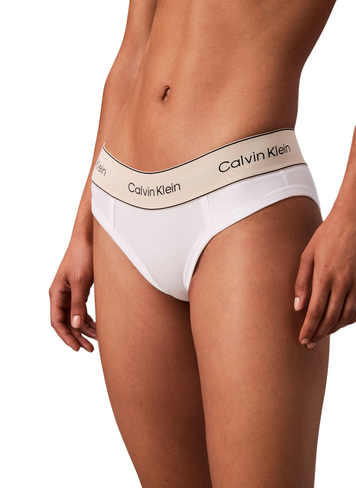 Slip en coton mélangé CALVIN KLEIN Blanc