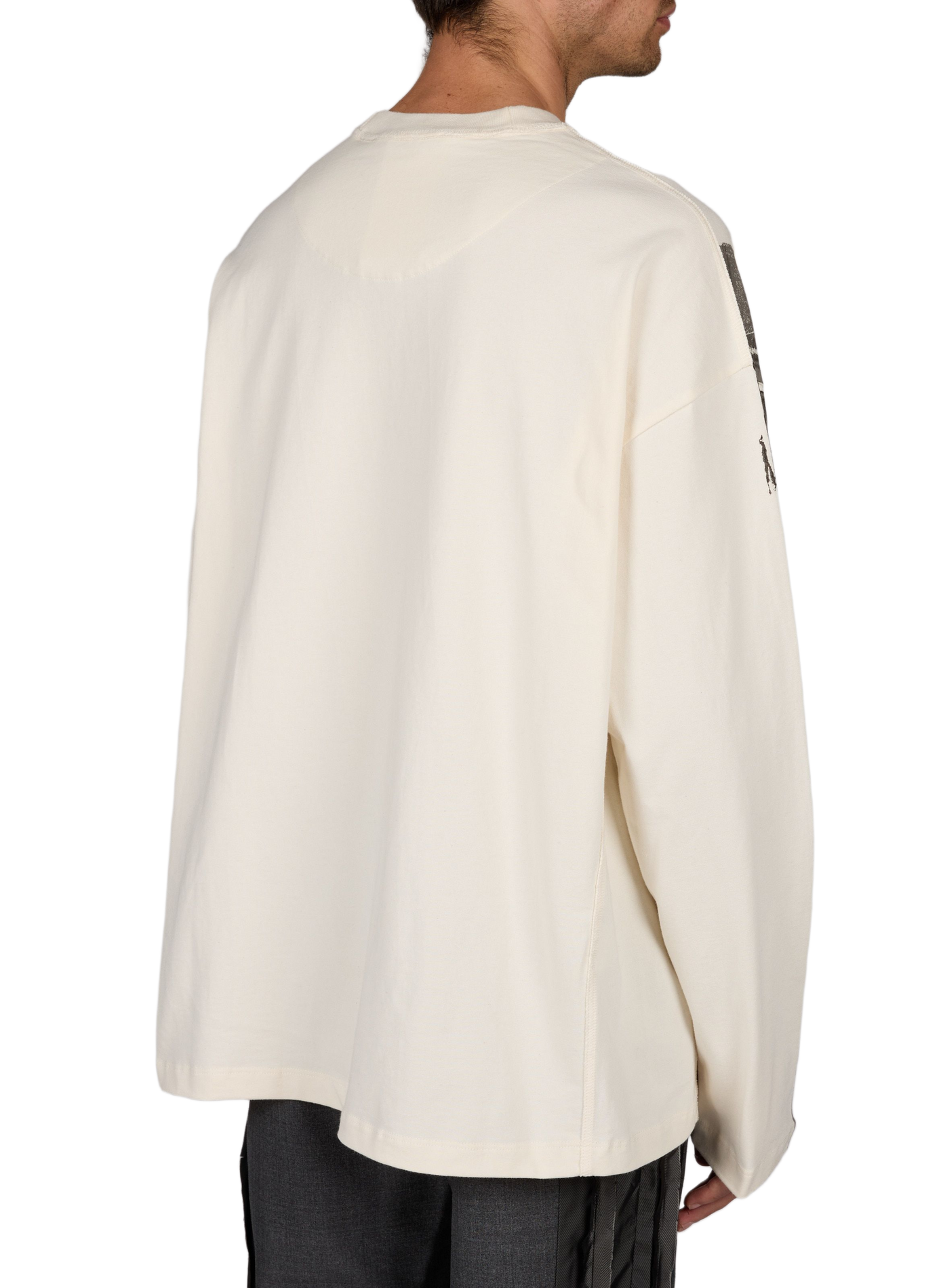 Gerader T-Shirt mit Rundhalsausschnitt und Print SONIA CARRASCO Beige