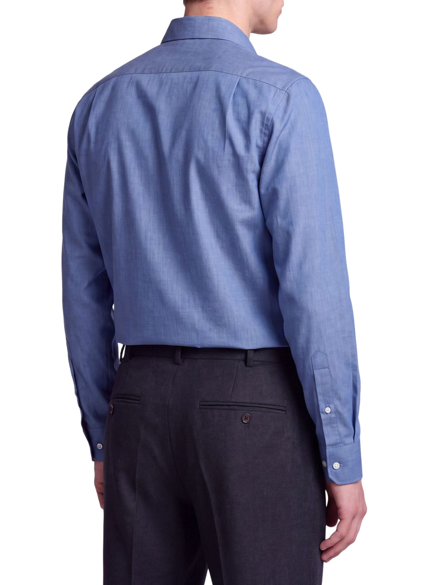 Schmale Baumwollhemd SEIDENSTICKER Blau