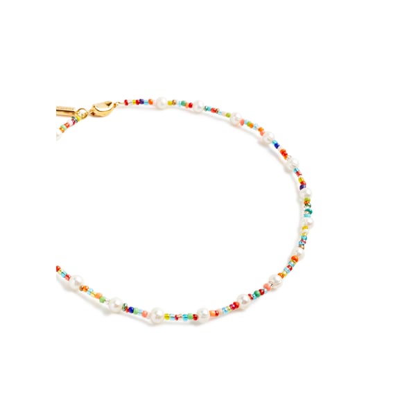 Collier perles de verre et d'eau douce