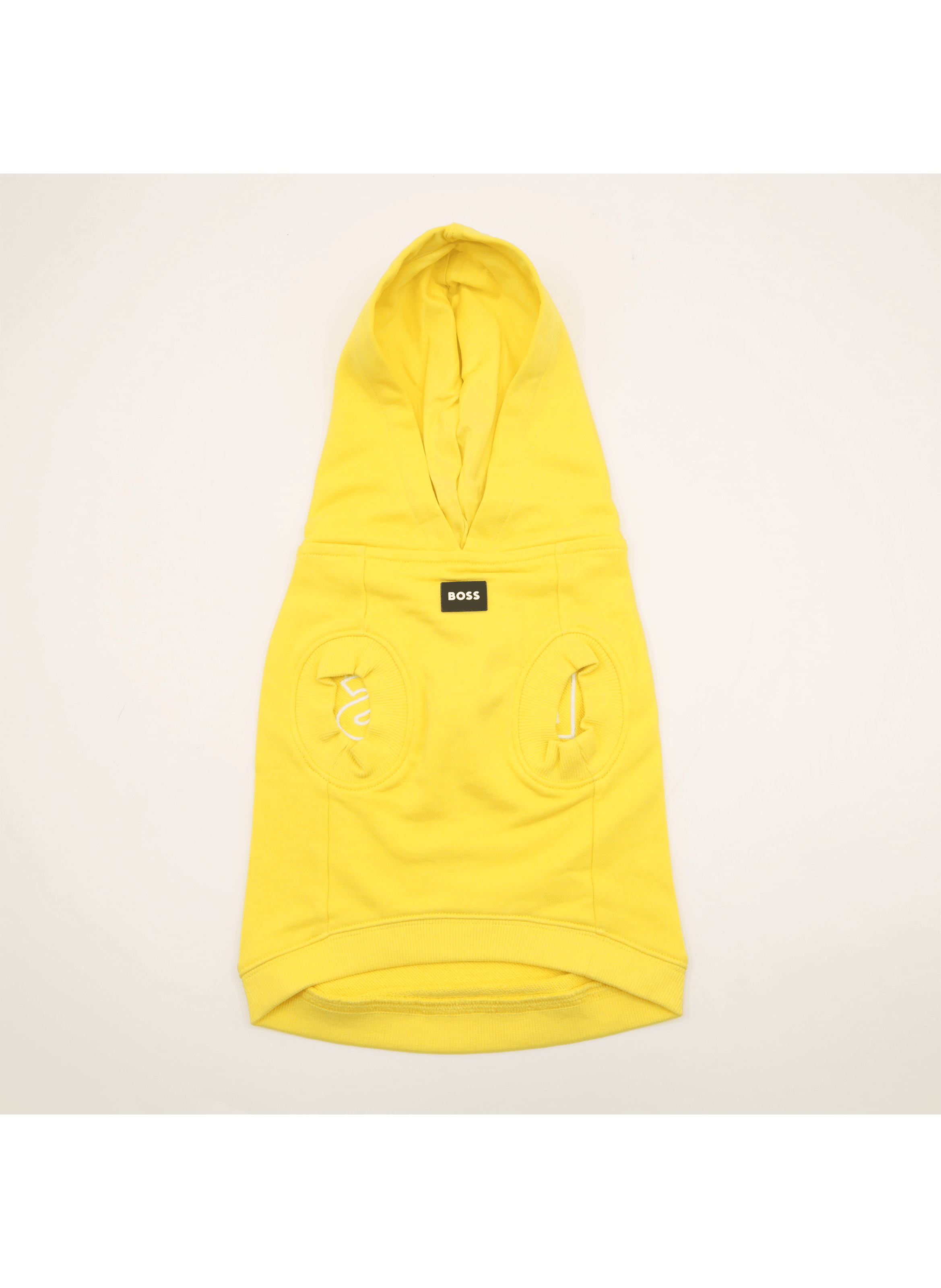 Hoodie en coton BOSS Jaune
