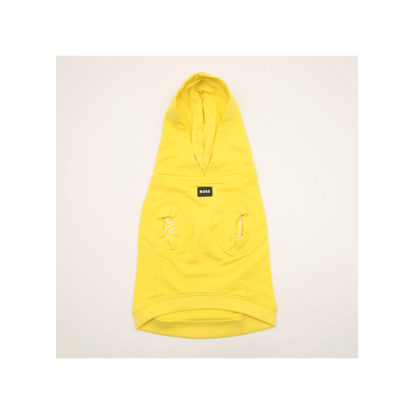 Hugo Boss Cotton Hoodie For Dogs In Yellow