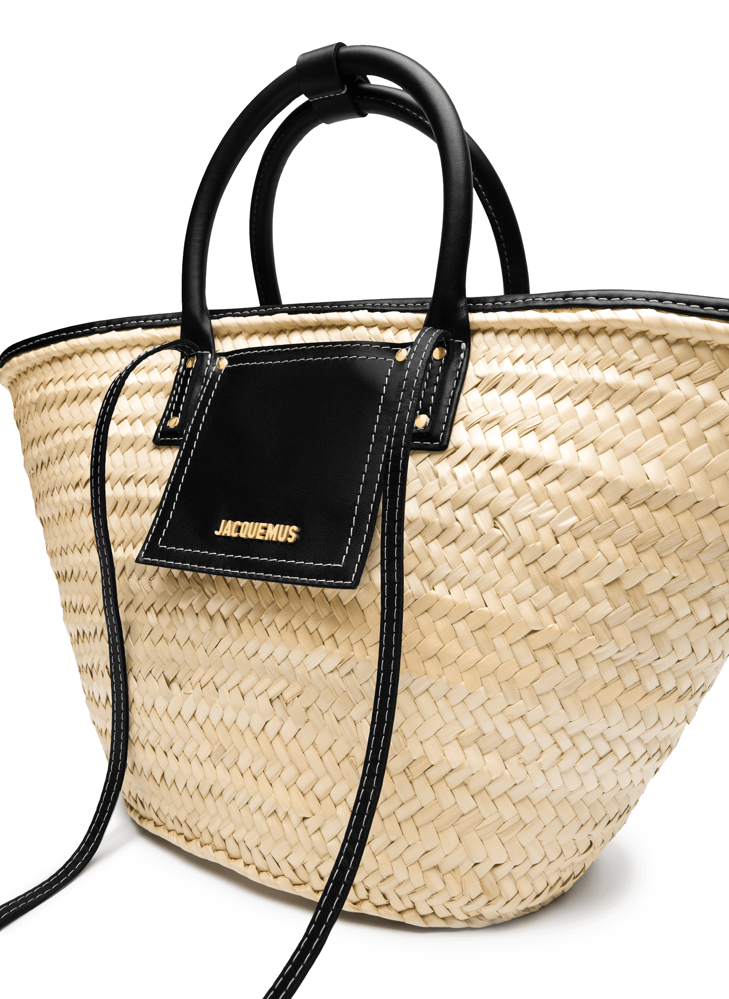 Le Panier Soli raffia bag  JACQUEMUS Black