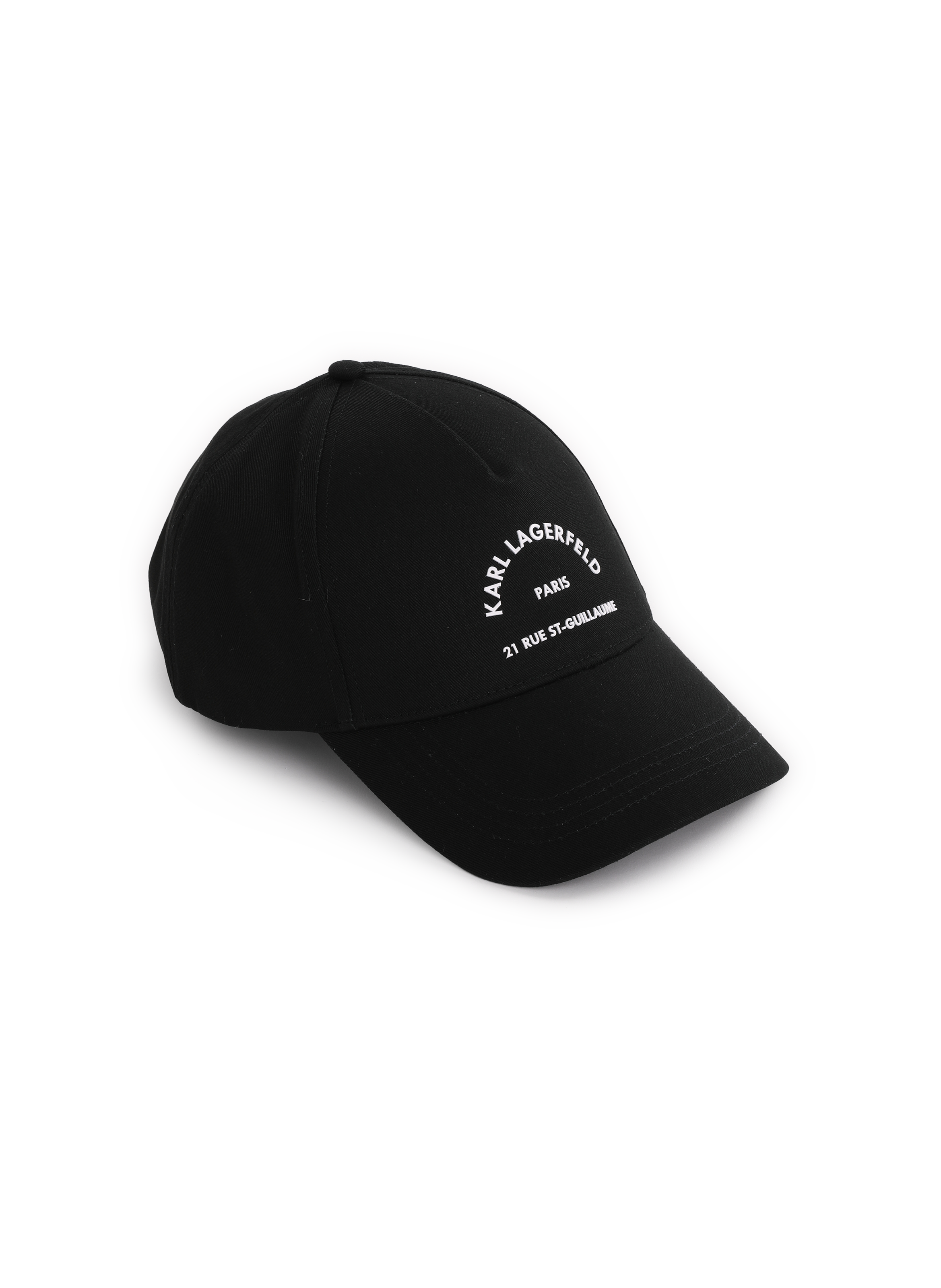 Casquette à logo en coton  KARL LAGERFELD Noir