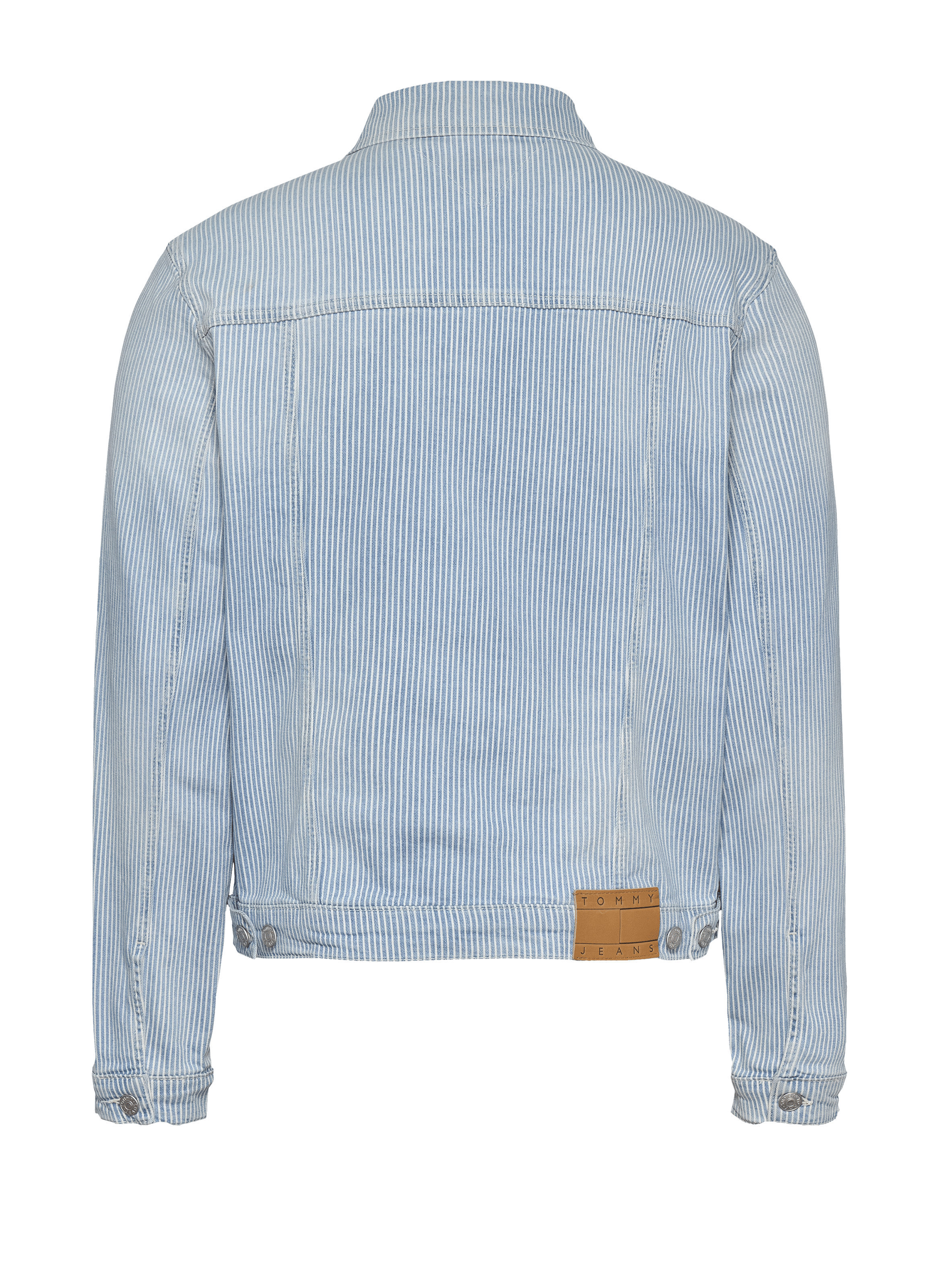 Striped denim jacket TOMMY HILFIGER Blue