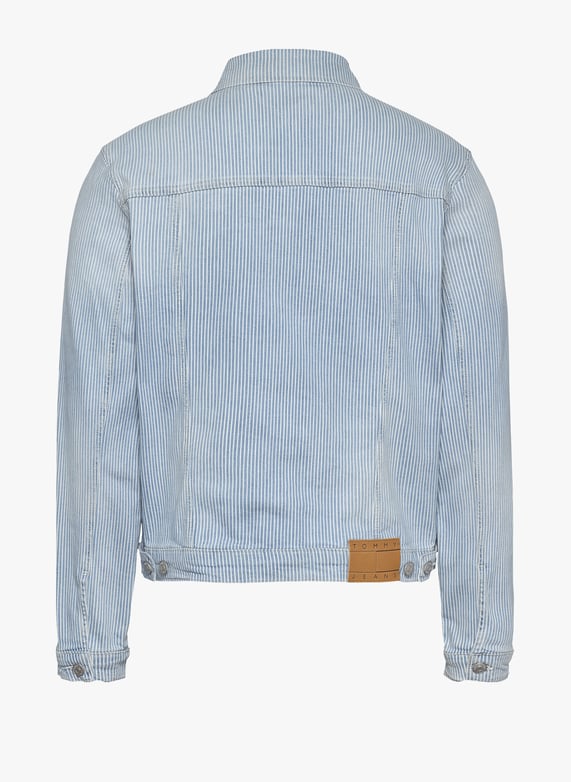 Veste en jean rayée  | Bleu by TOMMY HILFIGER Veste en jean rayée  Bleu