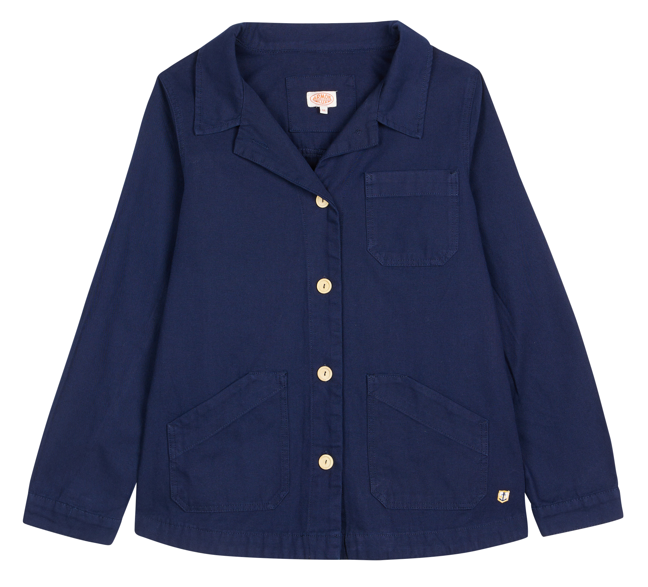 Veste pêcheur droite en coton ARMOR-LUX Bleu