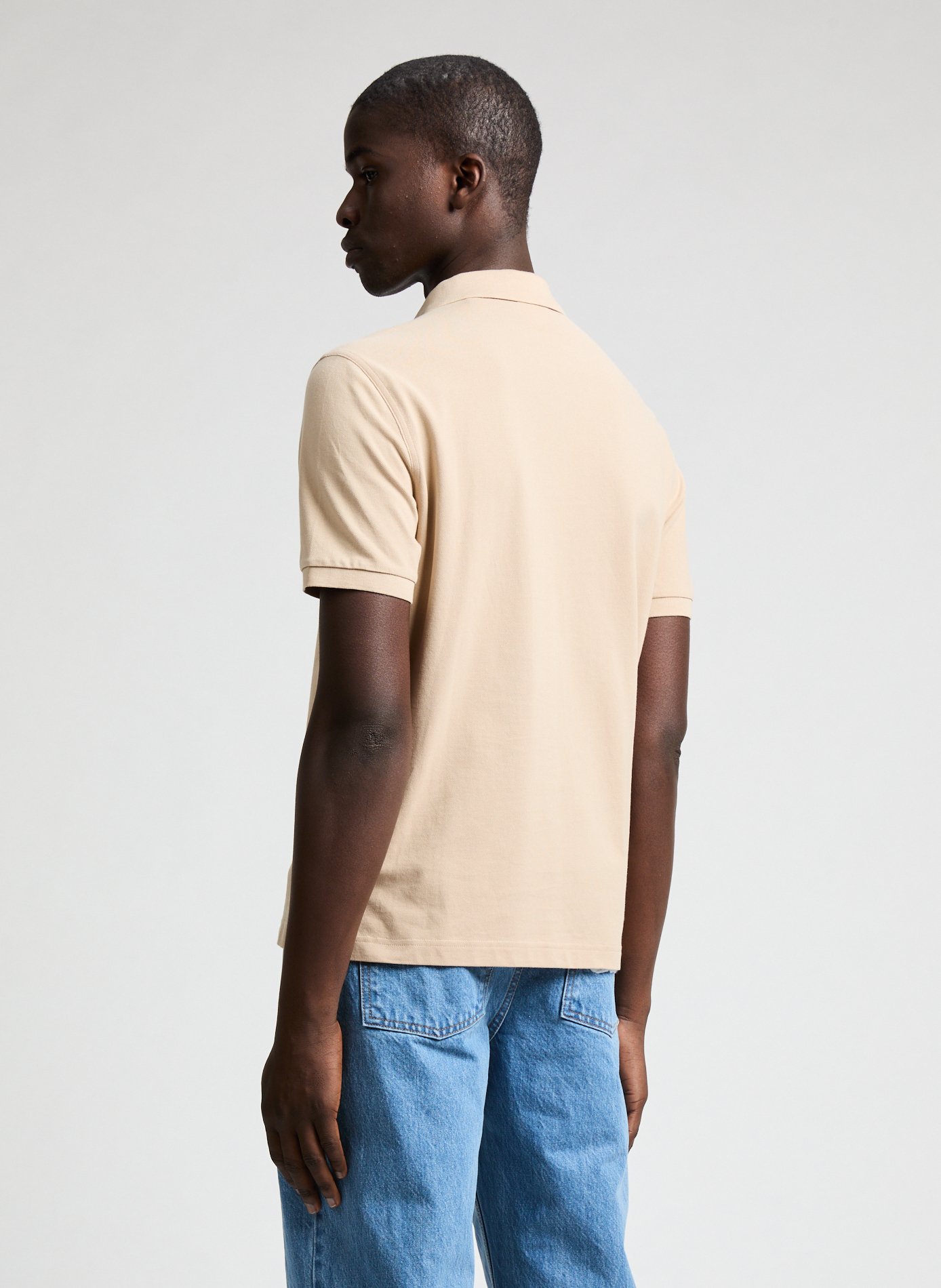  Cotton polo shirt  Beige