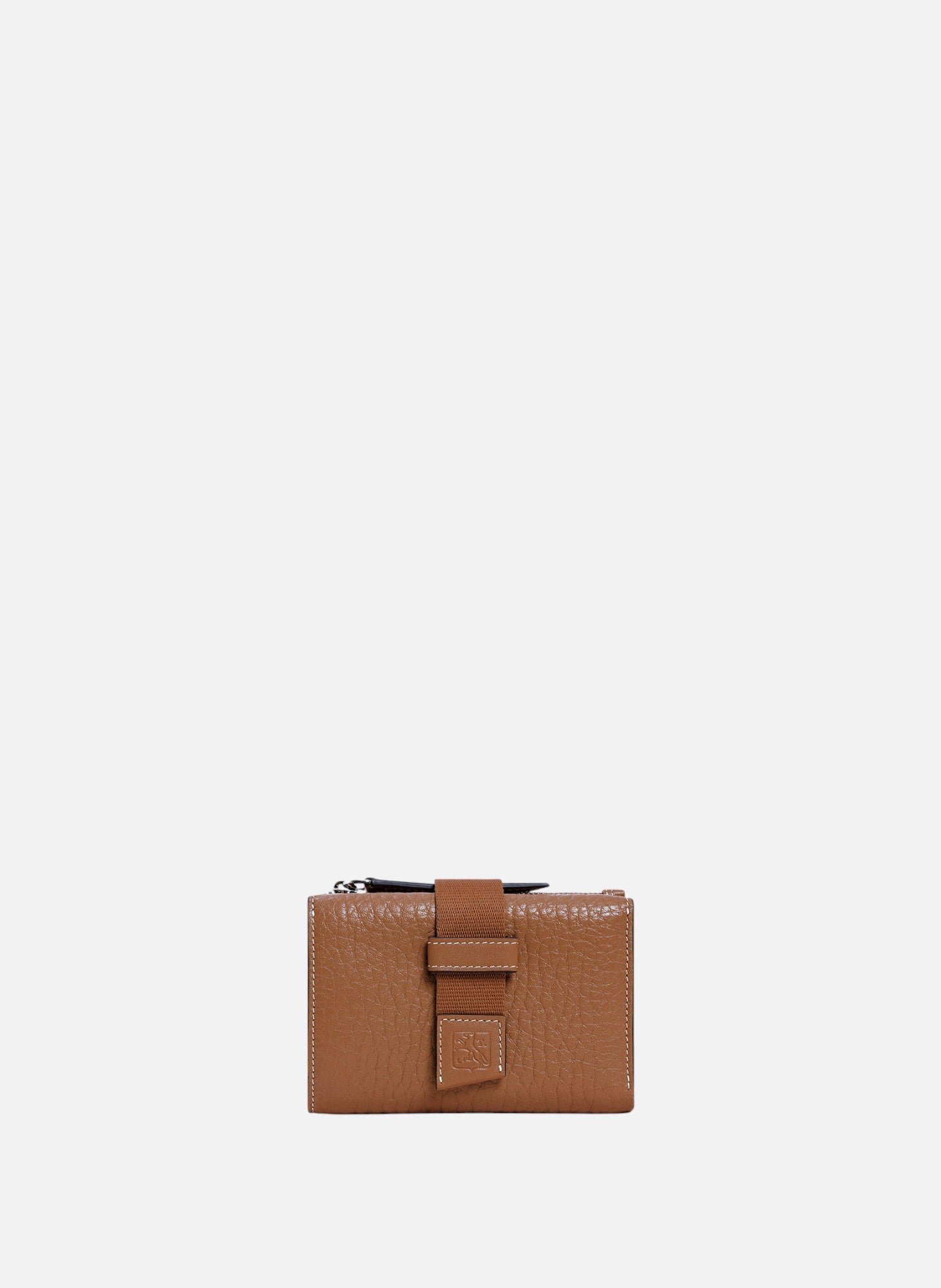 Porte cartes noah en cuir grain buffle et cuir lisse LE TANNEUR Marron