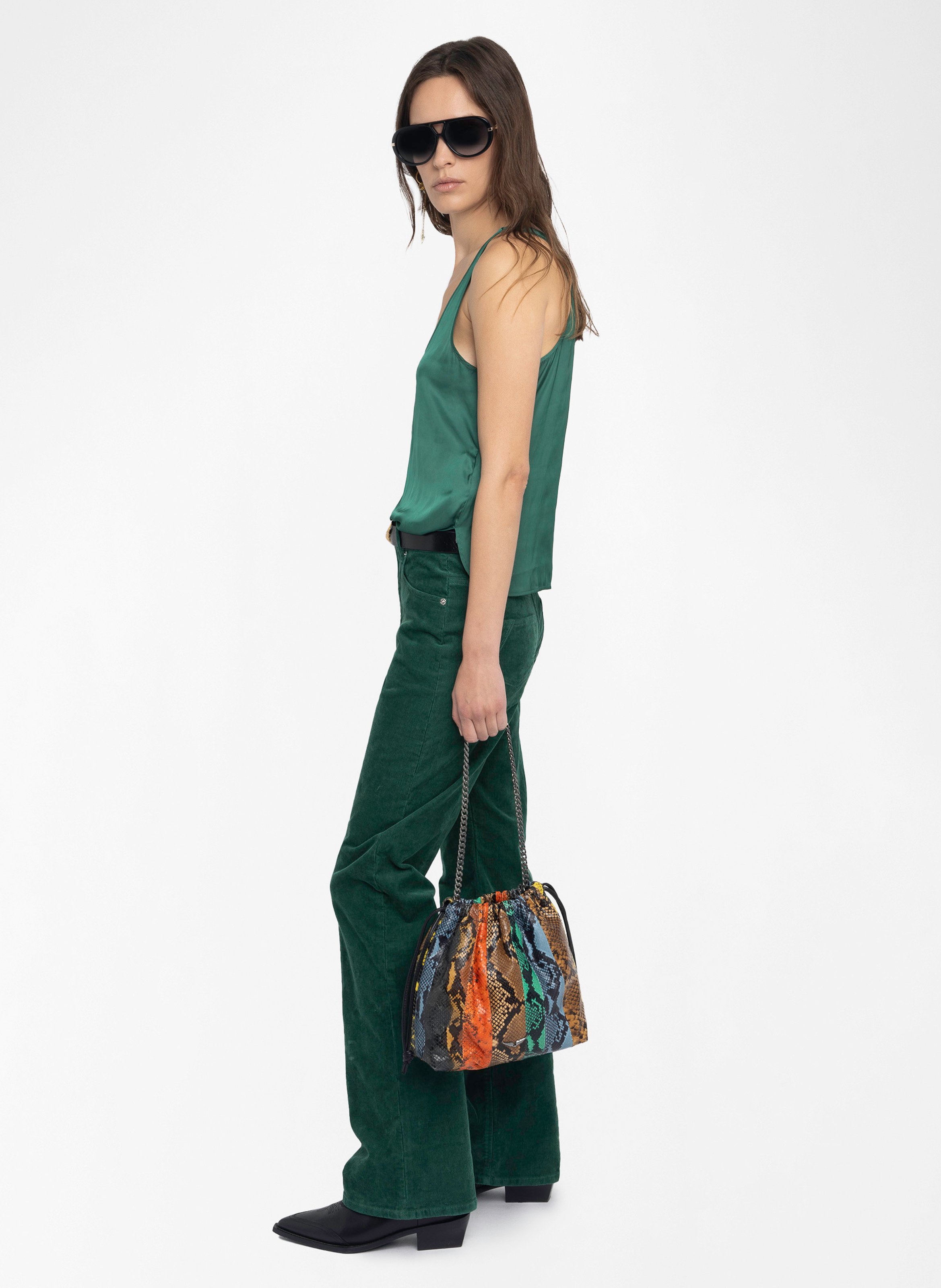 Top droit encolure ronde tarys ZADIG&VOLTAIRE Vert