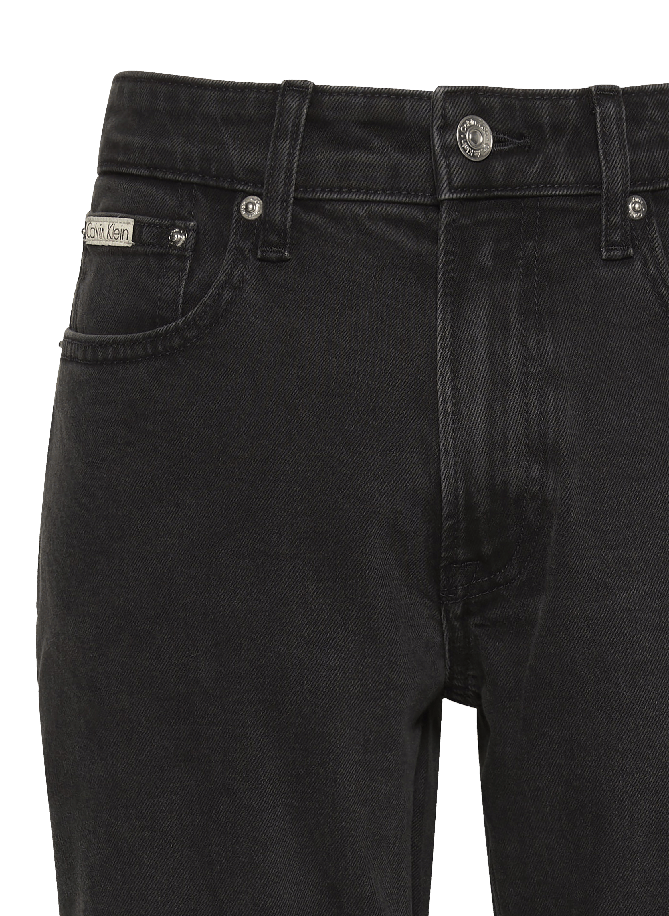 Jean slim en coton mélangé CALVIN KLEIN Noir