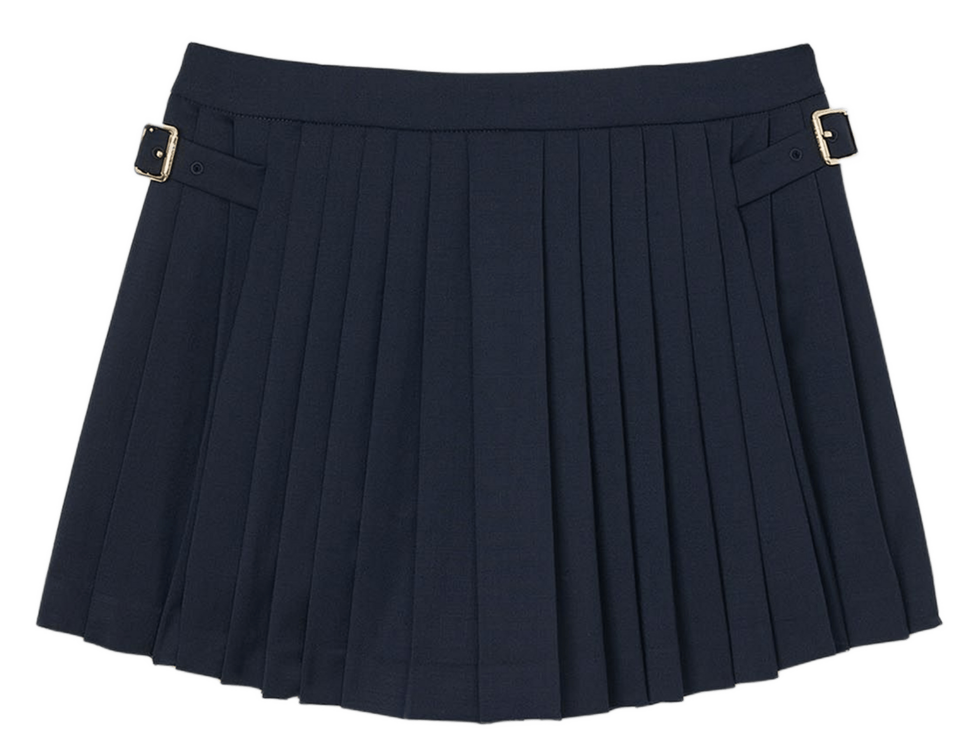 Jupe courte plissée SANDRO Bleu