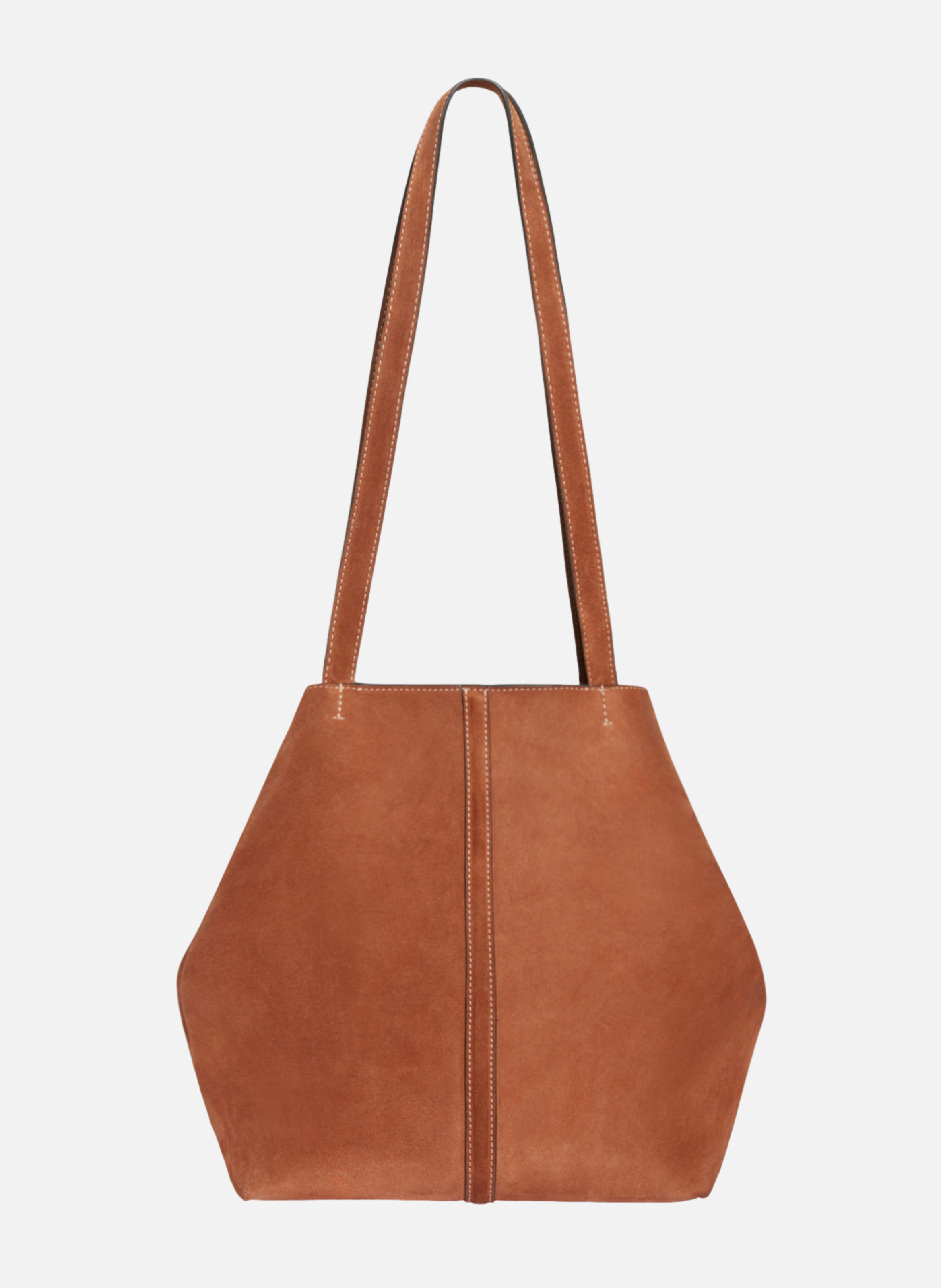 Petit cabas daily en cuir velours VANESSA BRUNO Marron