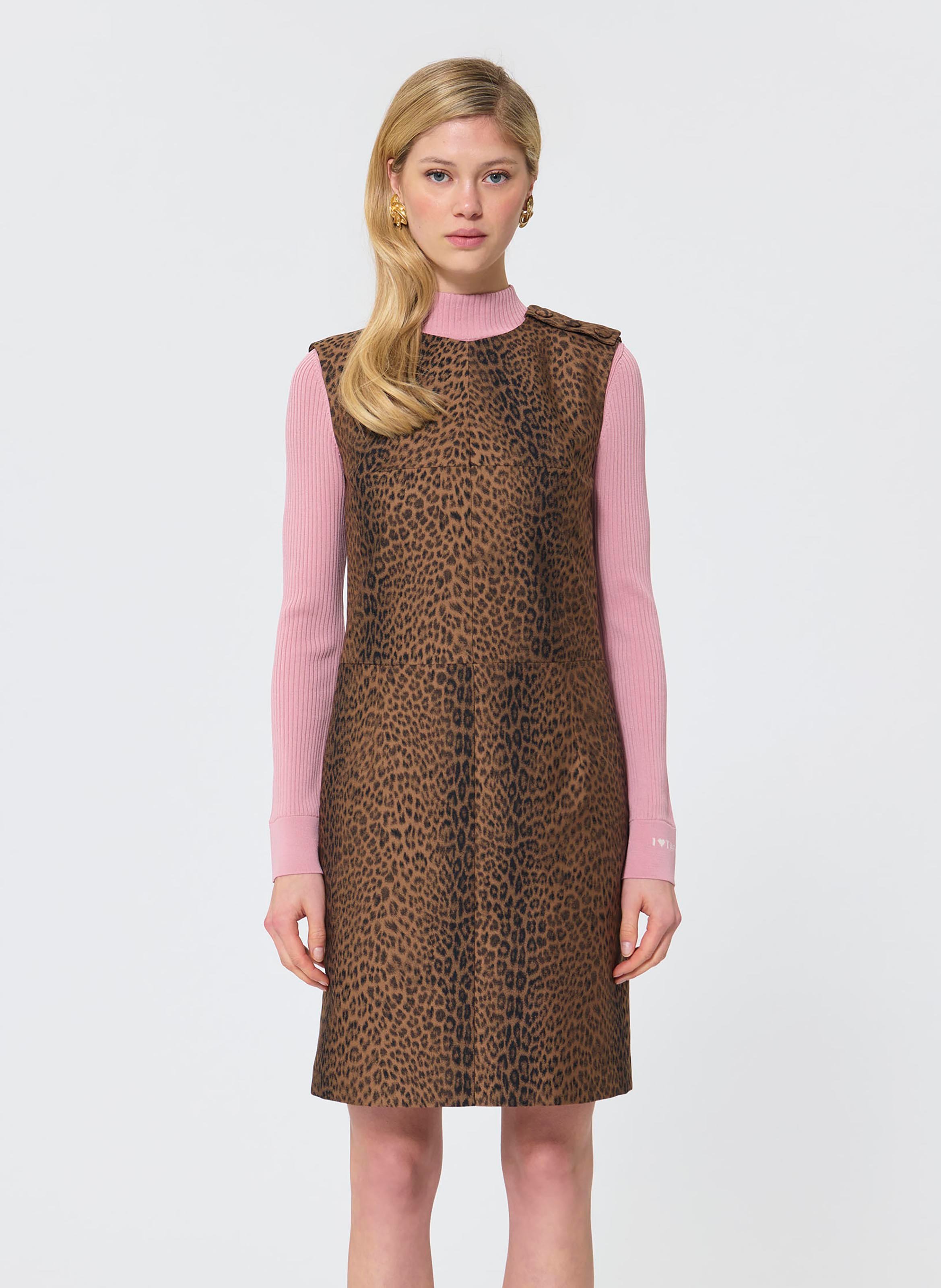 Robe rohane TARA JARMON Marron