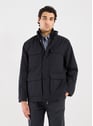 Blouson droit col montant | Bleu by ARMANI EXCHANGE ARMANI EXCHANGE Blouson droit col montant | Bleu
