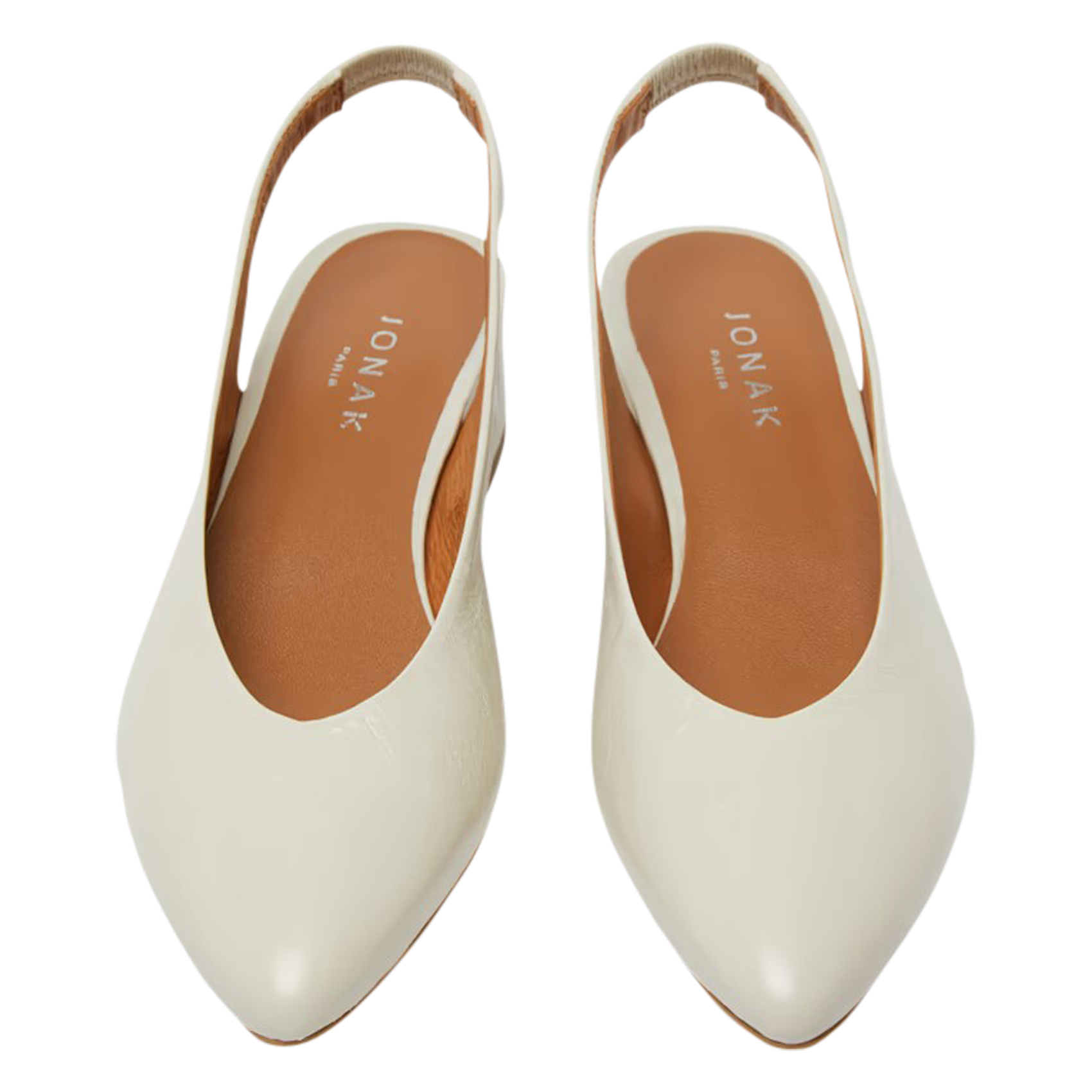 Sandales à talon en cuir vince JONAK Blanc