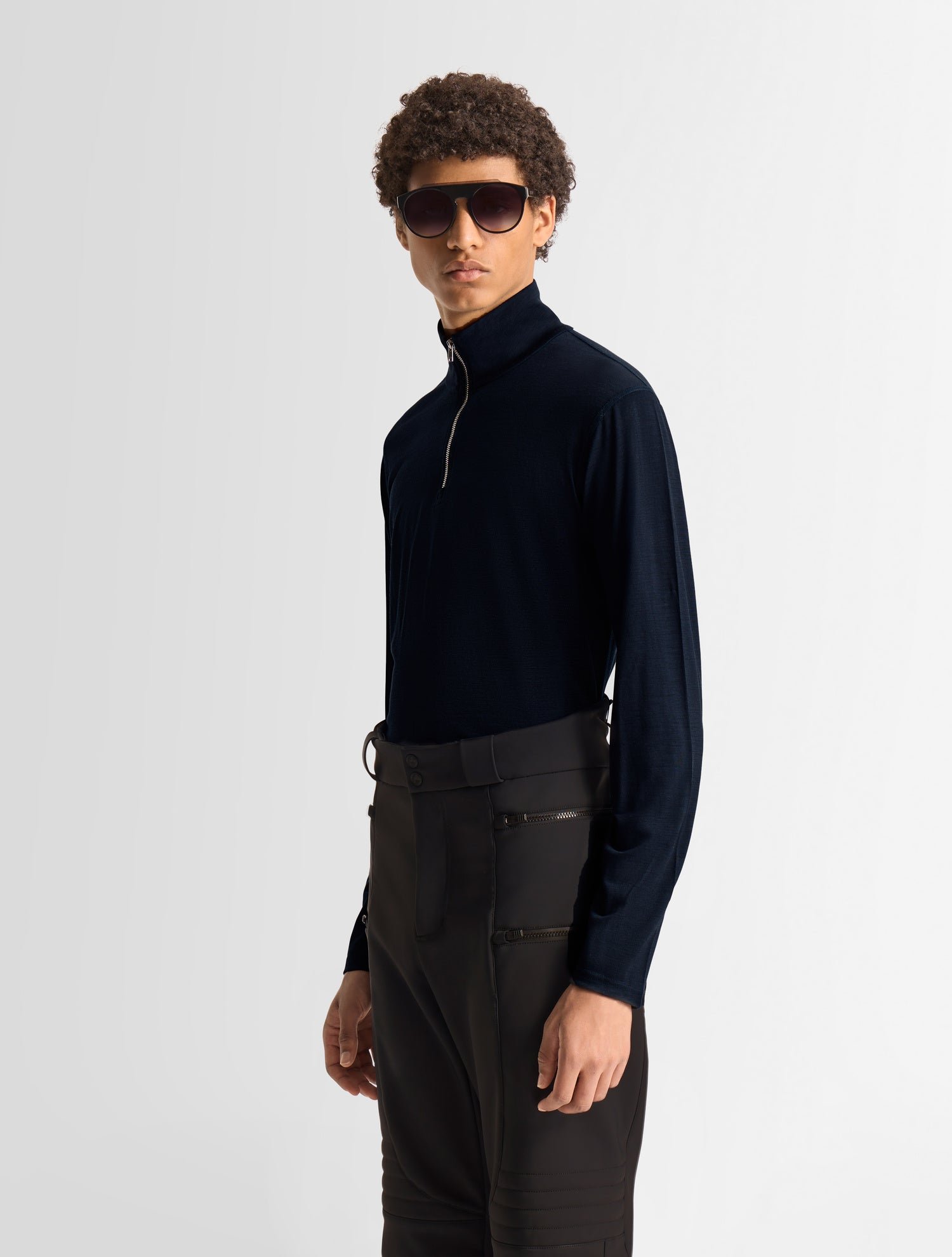 Sous pull de ski nerio col montant coupe regular FUSALP Bleu