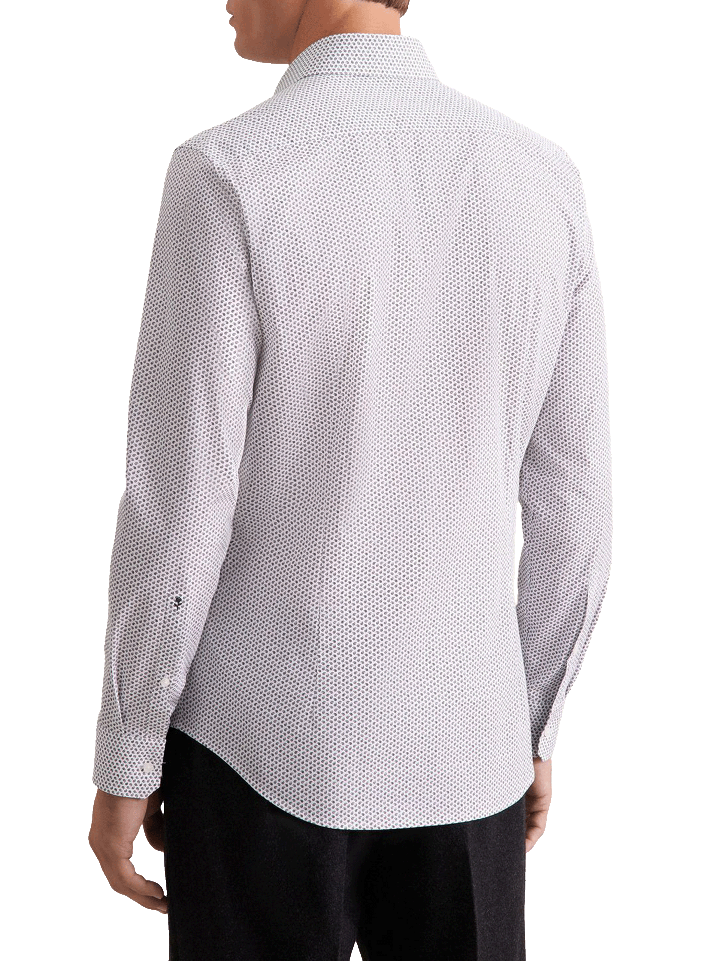 Chemise col classique manches contrastantes en coton SEIDENSTICKER Brown