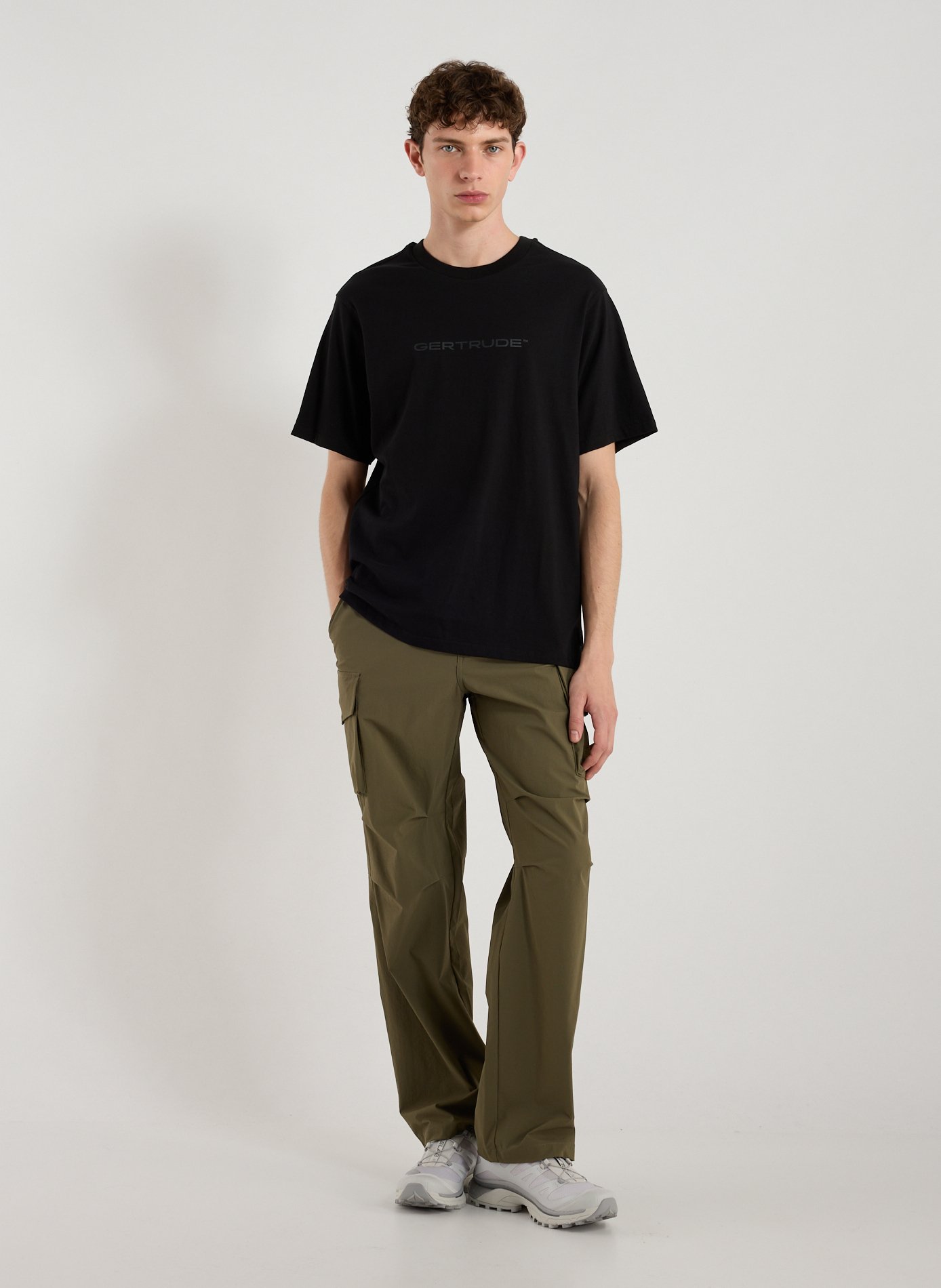 Cotton round-neck T-shirt GERTRUDE ET GASTON Black