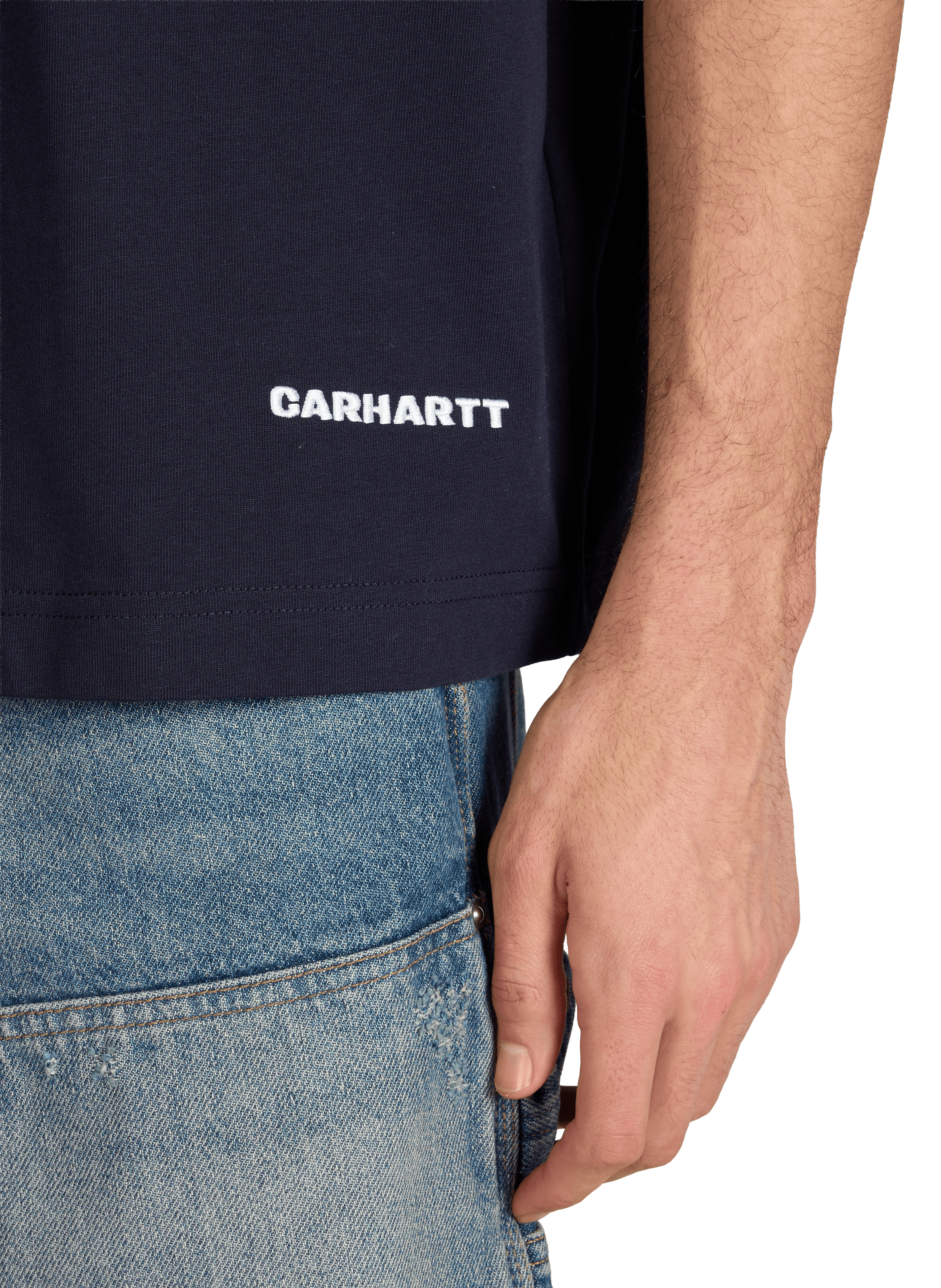 T-shirt ample à col rond en coton organique CARHARTT WIP Bleu