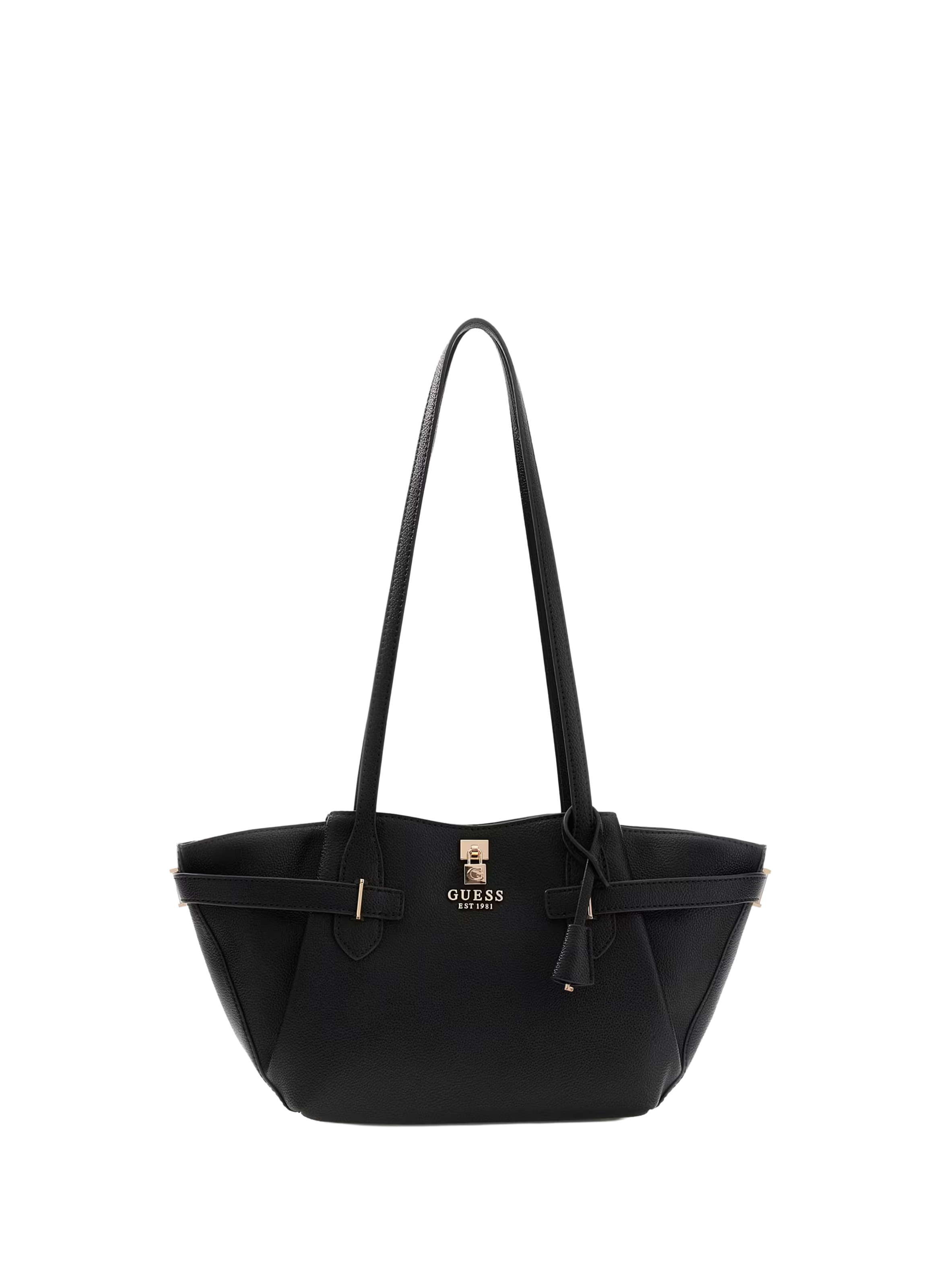 Shoulder bag with leather effect GUESS Black