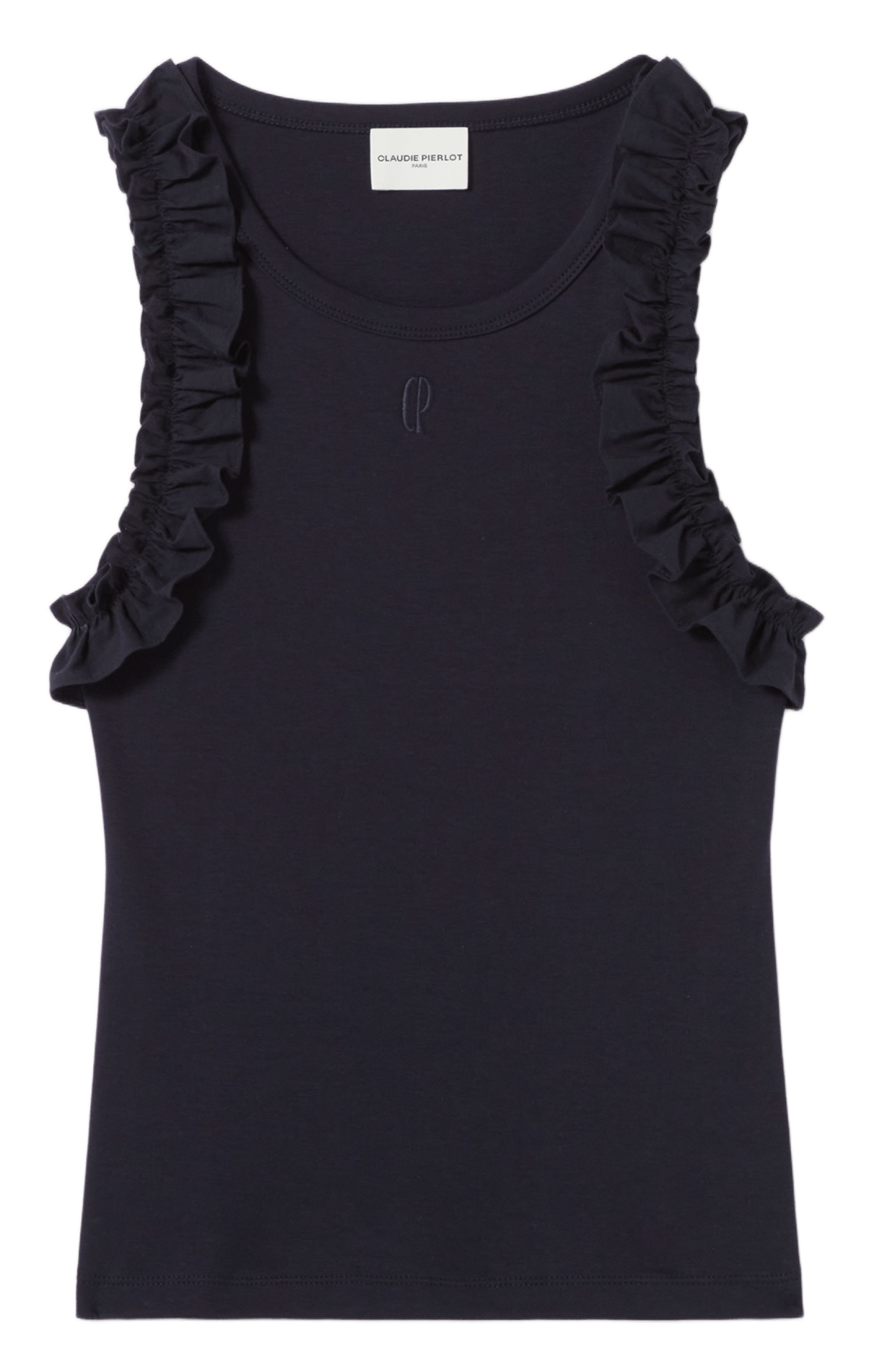 Top col rond CLAUDIE PIERLOT Bleu
