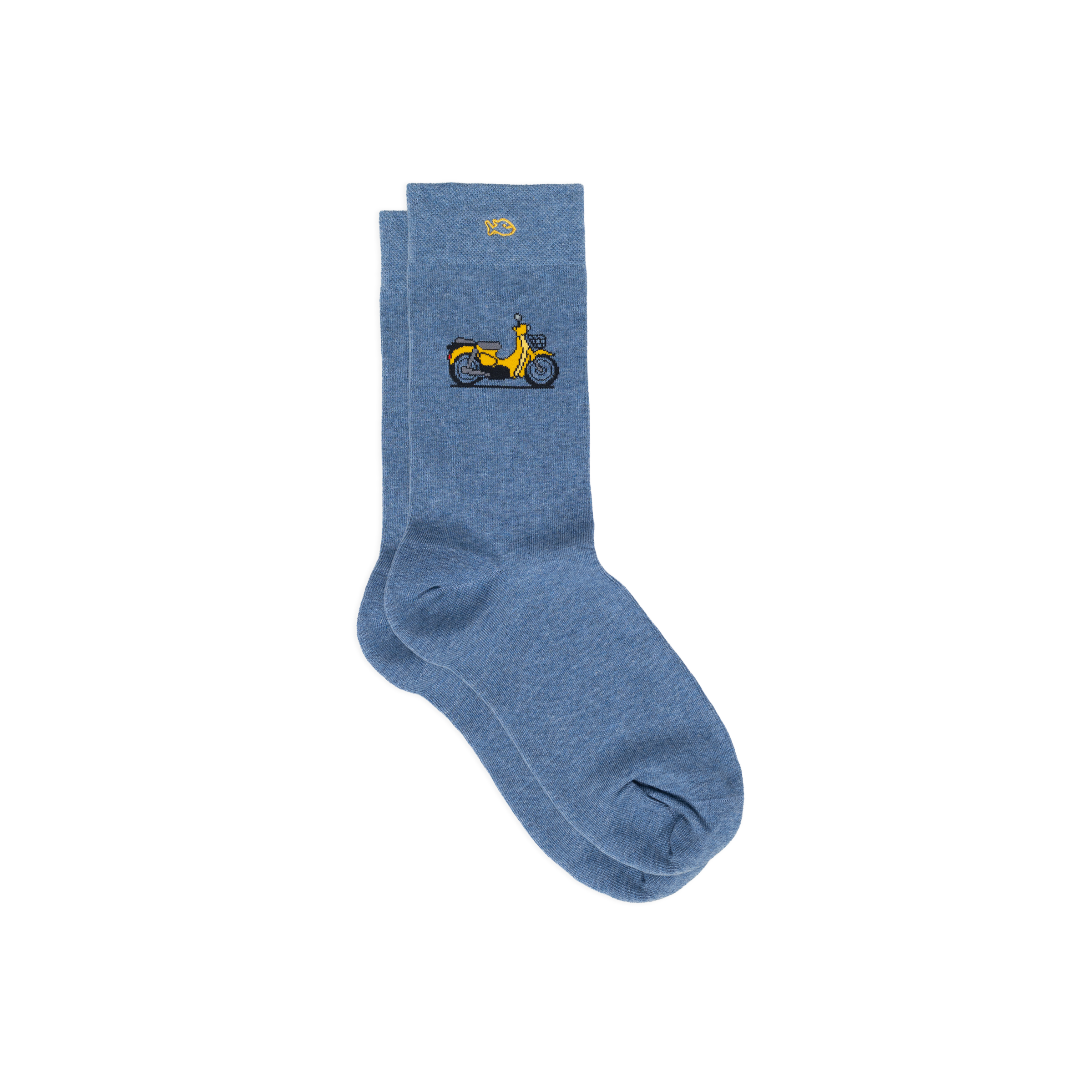 Chaussettes en coton peigné à motifs BILLYBELT Bleu