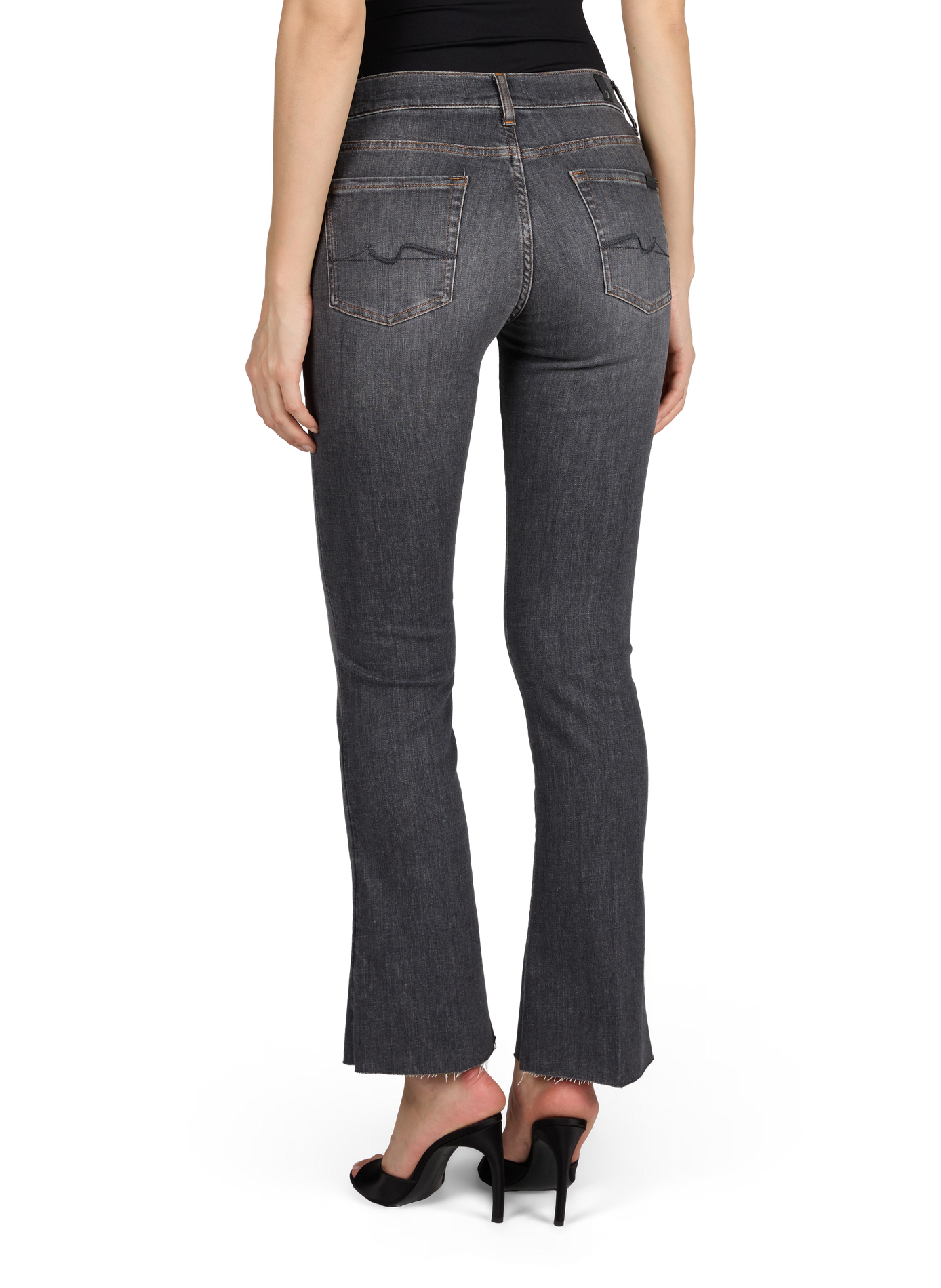 Bootcut jeans in mixed cotton 7 FOR ALL MANKIND Grey