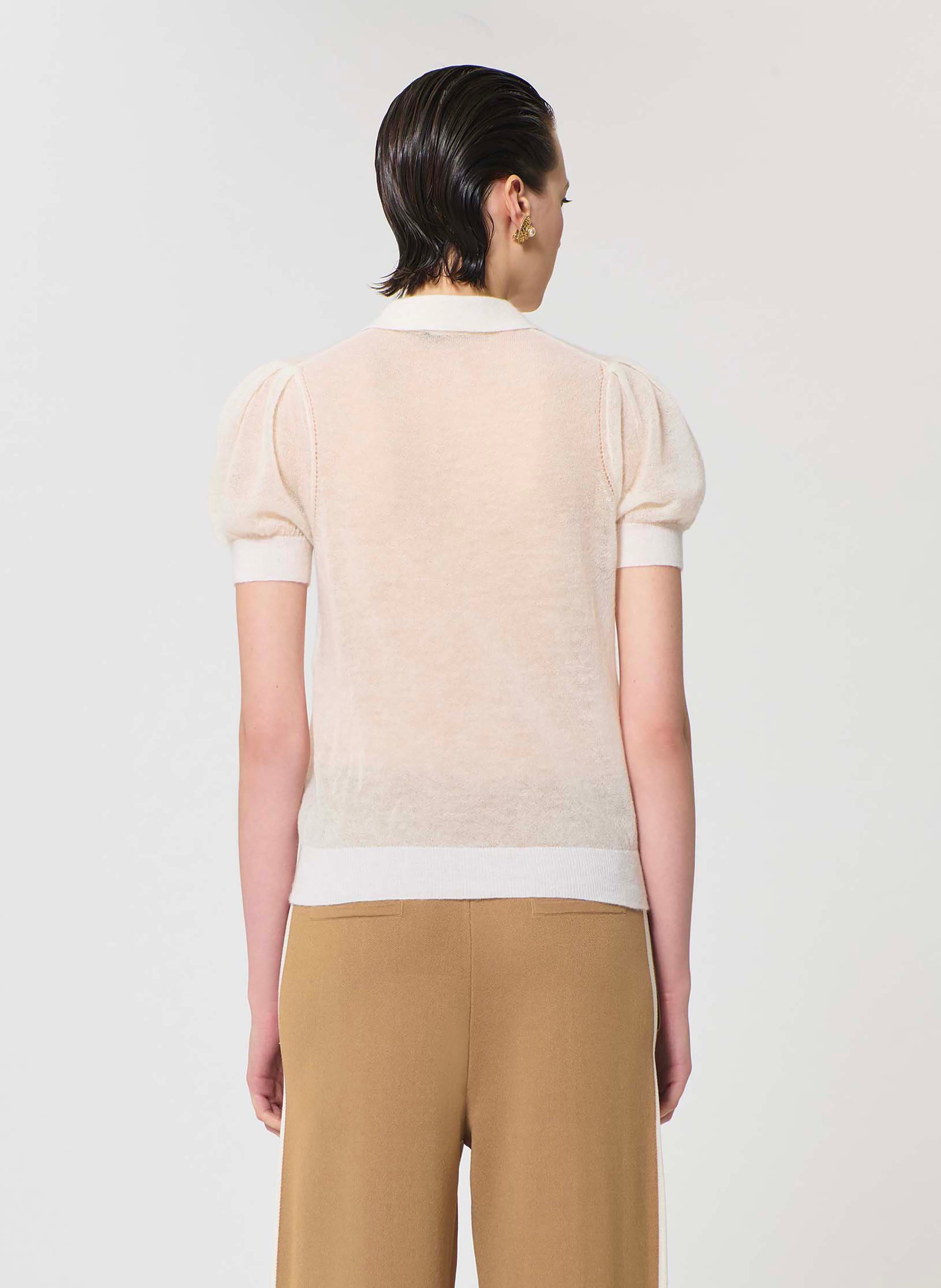 Pull poppie TARA JARMON Blanc