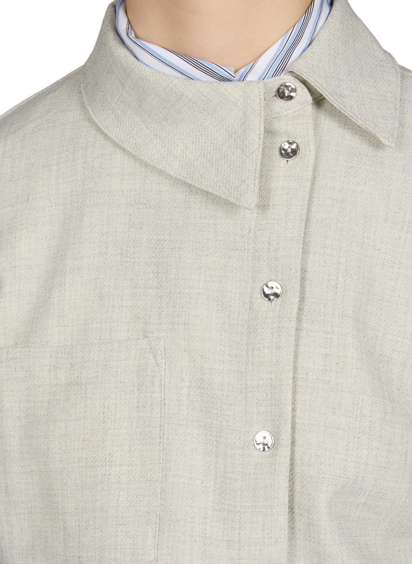 Chemise cintrée boutonnée OBJECT Gris