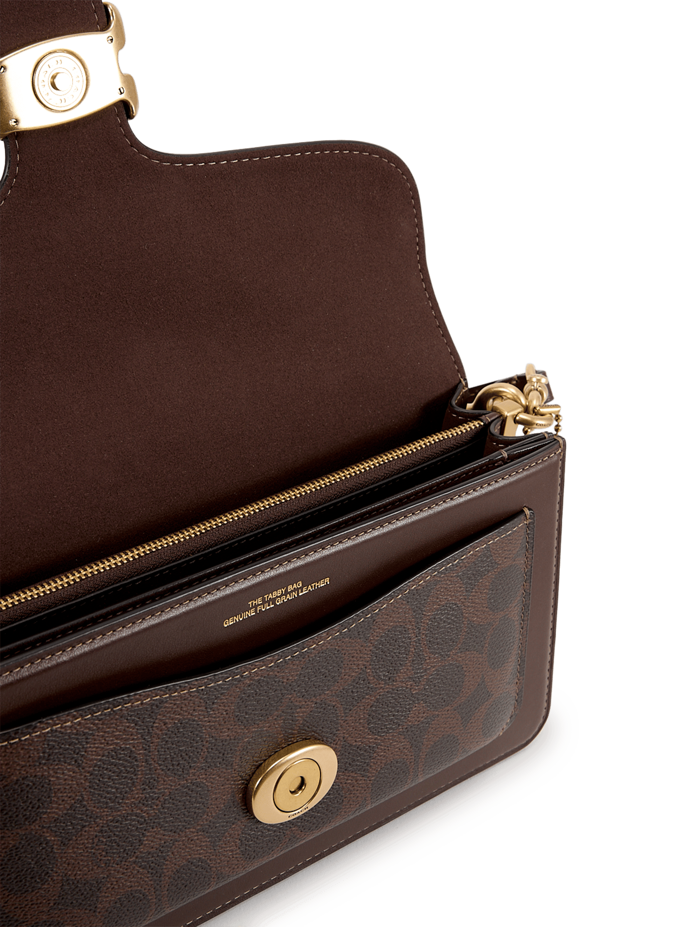 Sac épaule Tabby 26 en toile imprimée COACH Marron