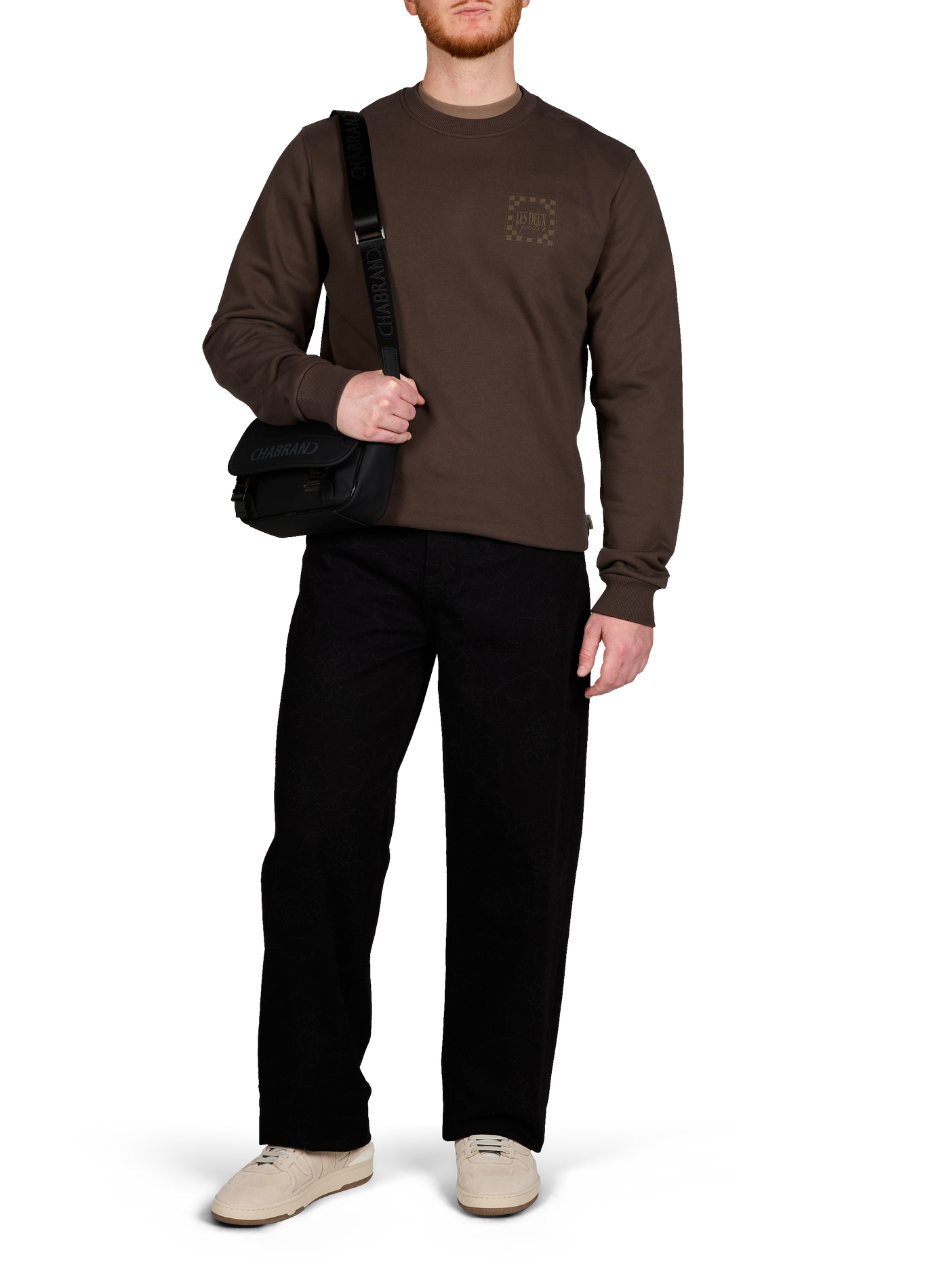 Cotton sweatshirt LES DEUX Brown