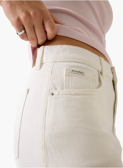 JUPE LONGUETTE AVEC FENTE UNIE Couleur Blanc Taille M/L JUPE LONGUETTE AVEC FENTE UNIE Couleur Blanc Taille M/L