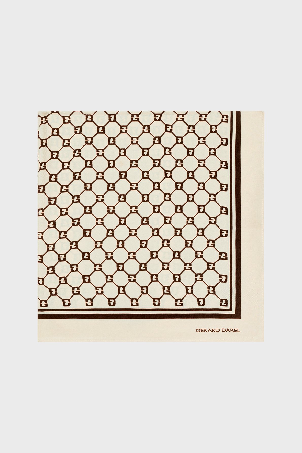 Carré à monogramme en soie - danae GERARD DAREL Beige