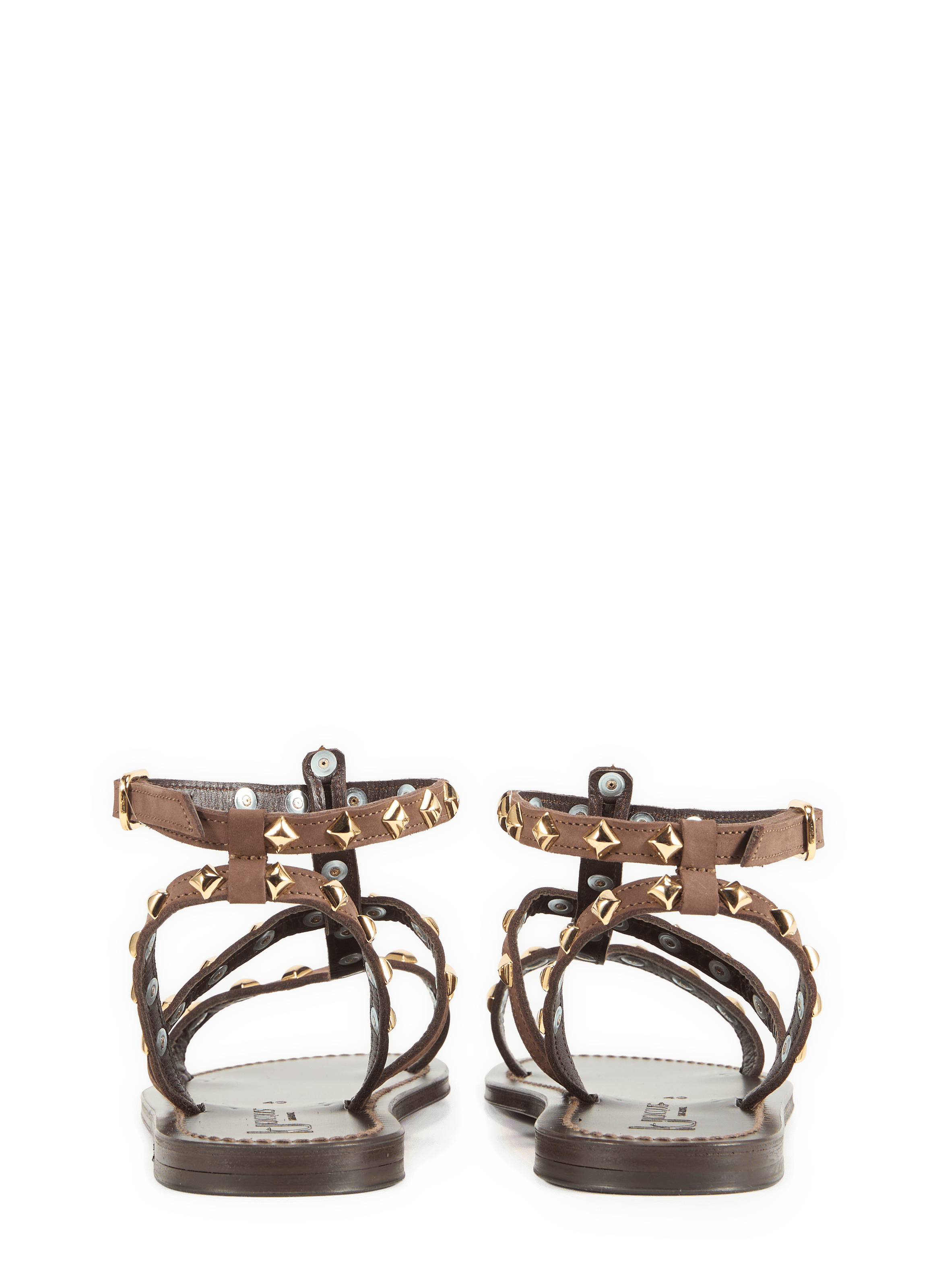 Flat Sandals ArelatePyr in suede leather K. JACQUES Brown